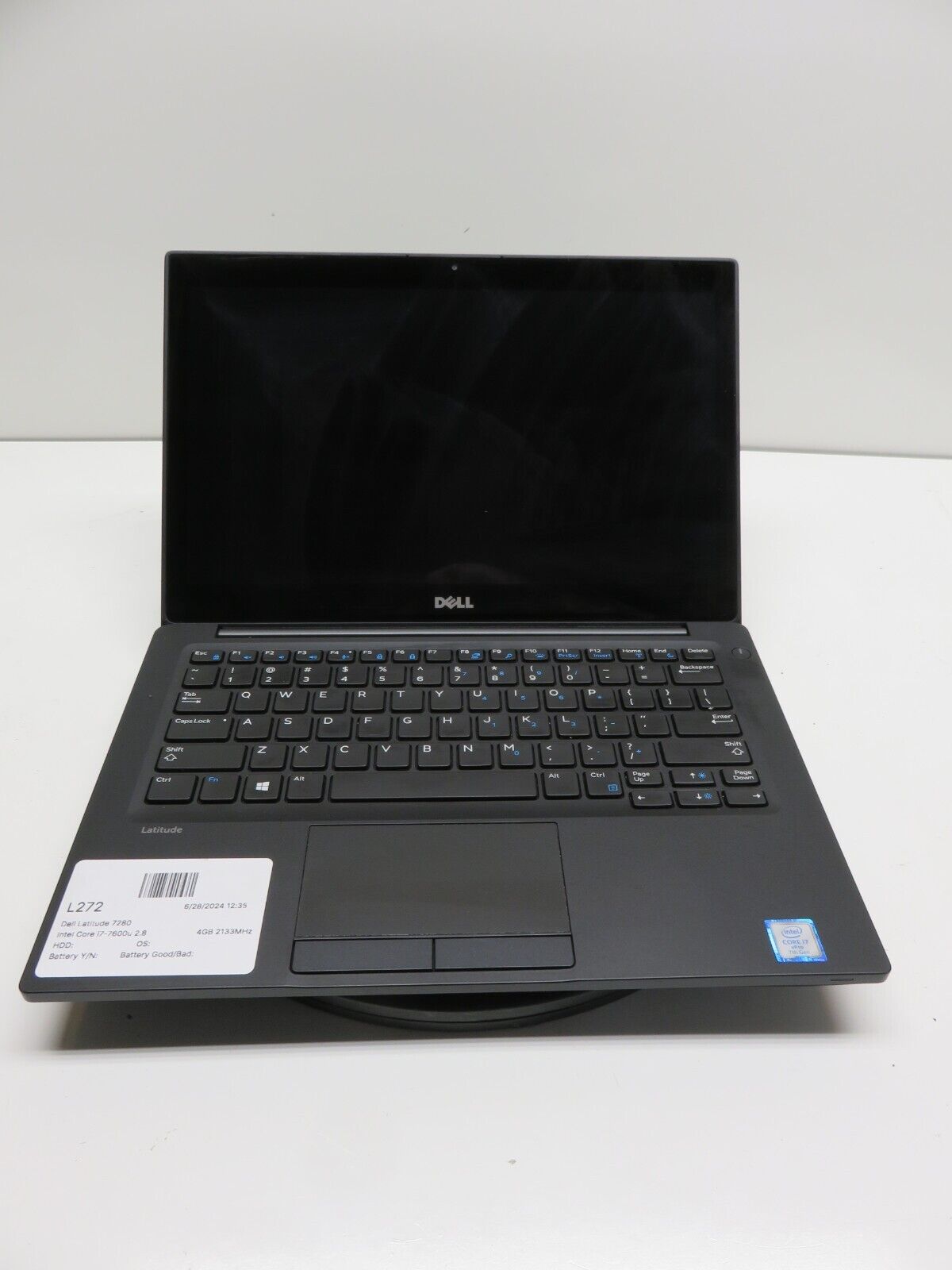 Dell Latitude 7280 Laptop Intel Core i7-7600u 4GB Ram No HDD/Battery
