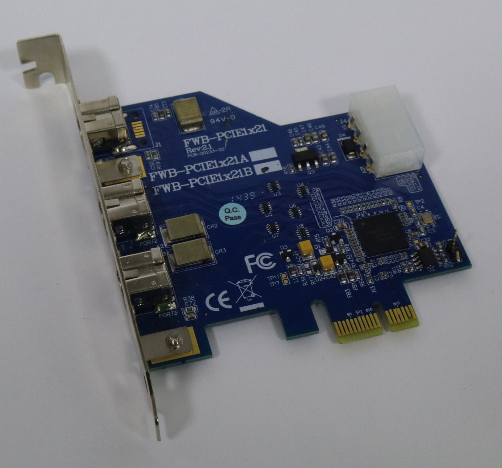 Firewire 800 3-Port PCIe x1 Host Card 46FWB-PCIE1X21B FWB-PCIE1X21B