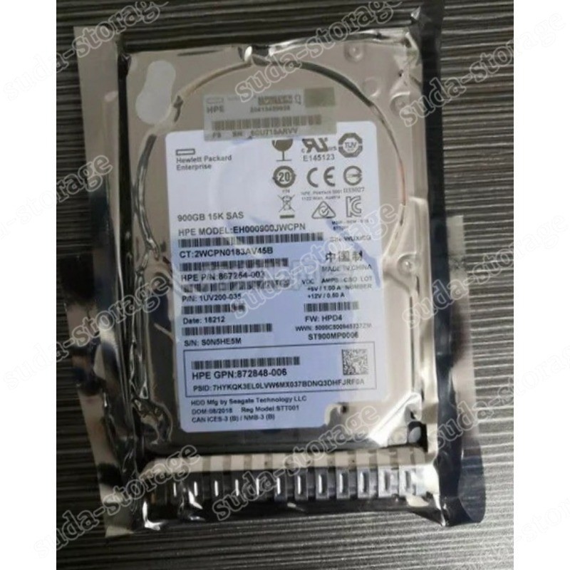 1PCS New 870759-B21 870795-001 HPE 900GB SAS 12G 15K SFF SC DS HDD Hard Drive