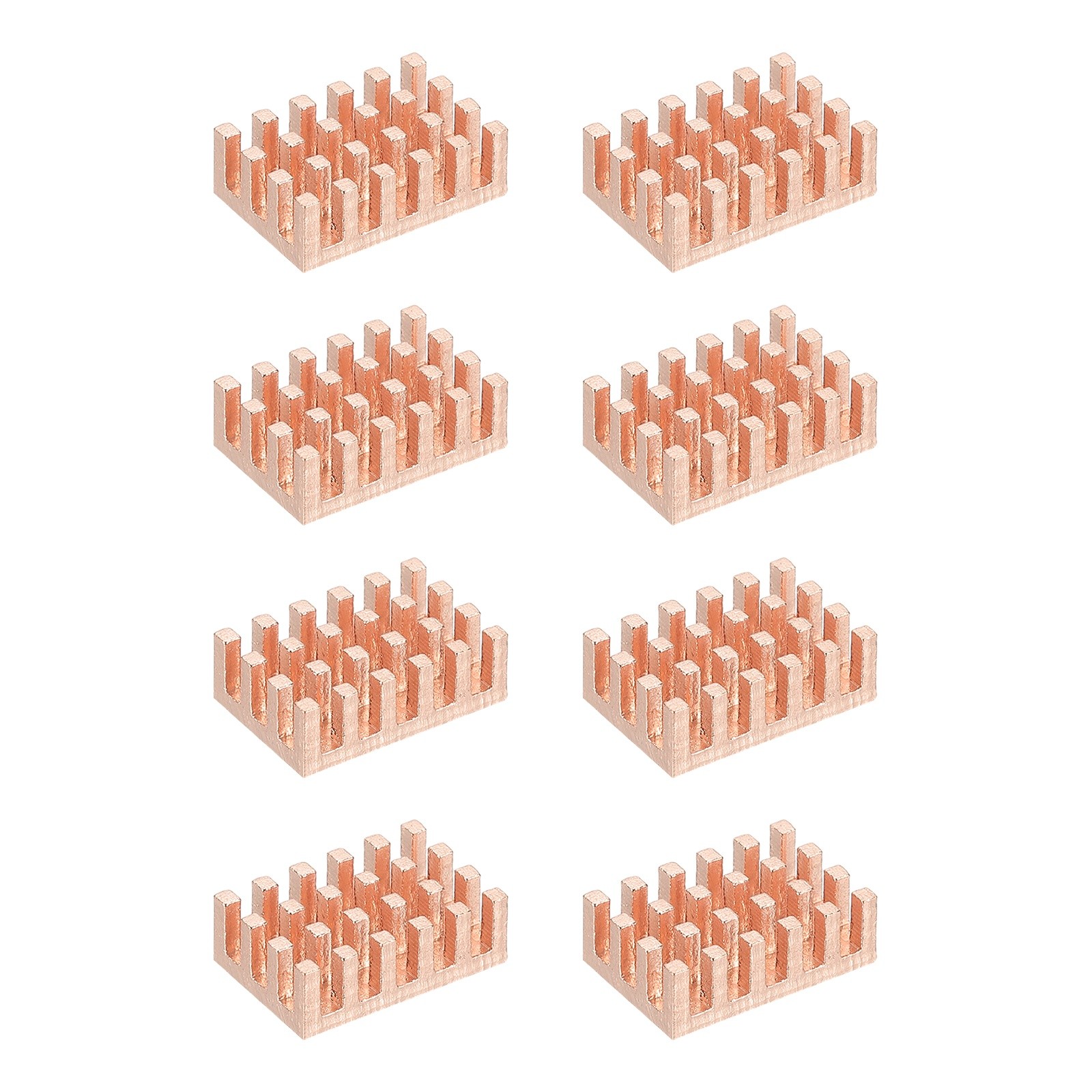 8 Pcs Copper Heatsink 9x14x5mm, Heat Sink Cooler Radiator for