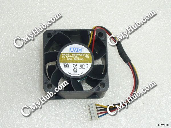 AVC DB04028B12U P002 DC12V 0.66A 4028 4CM 40MM 40X40X28MM 5pin Cooling Fan