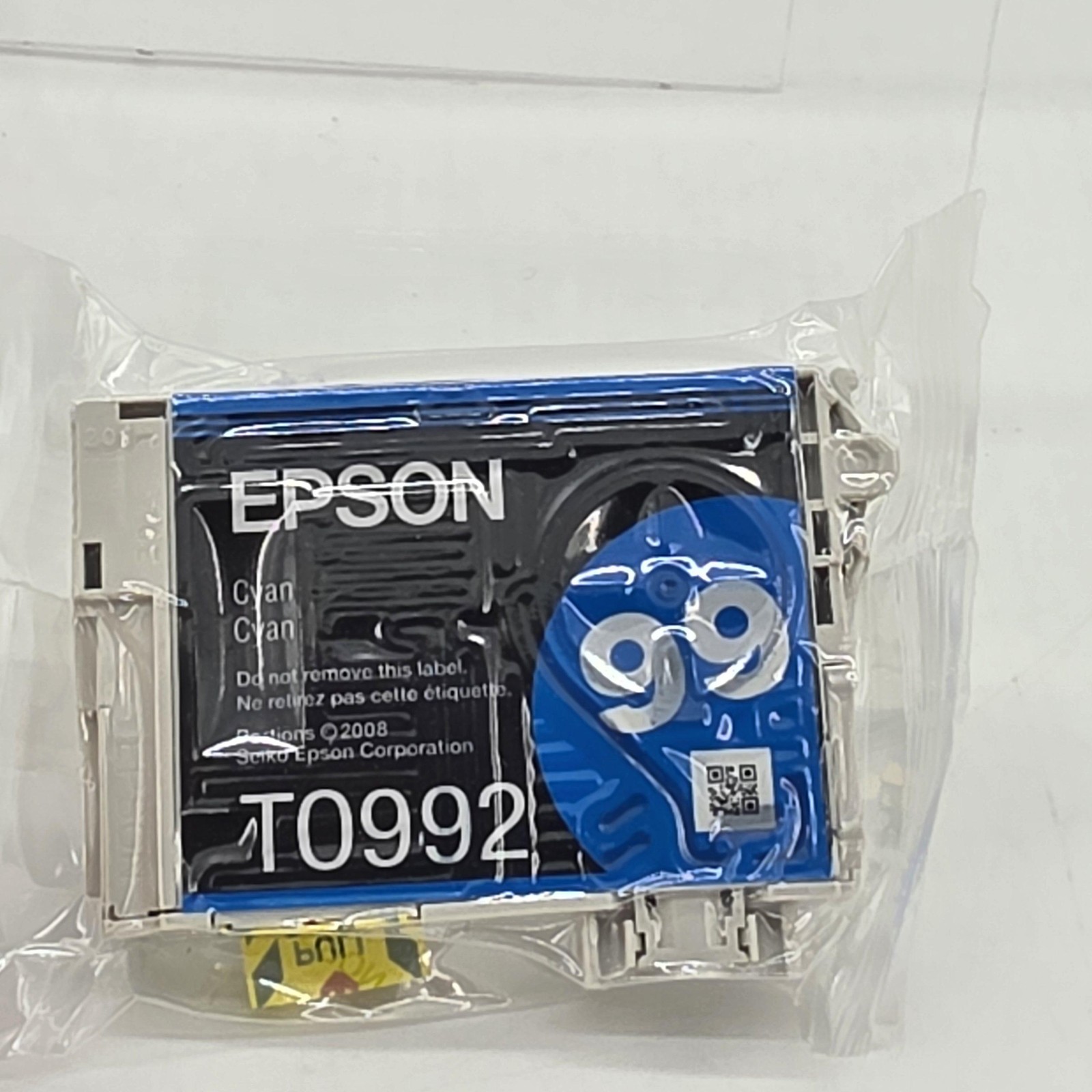 Epson 99 Cyan Ink Cartridge T0992 Genuine OEM Printer New Sealed Single Pack
