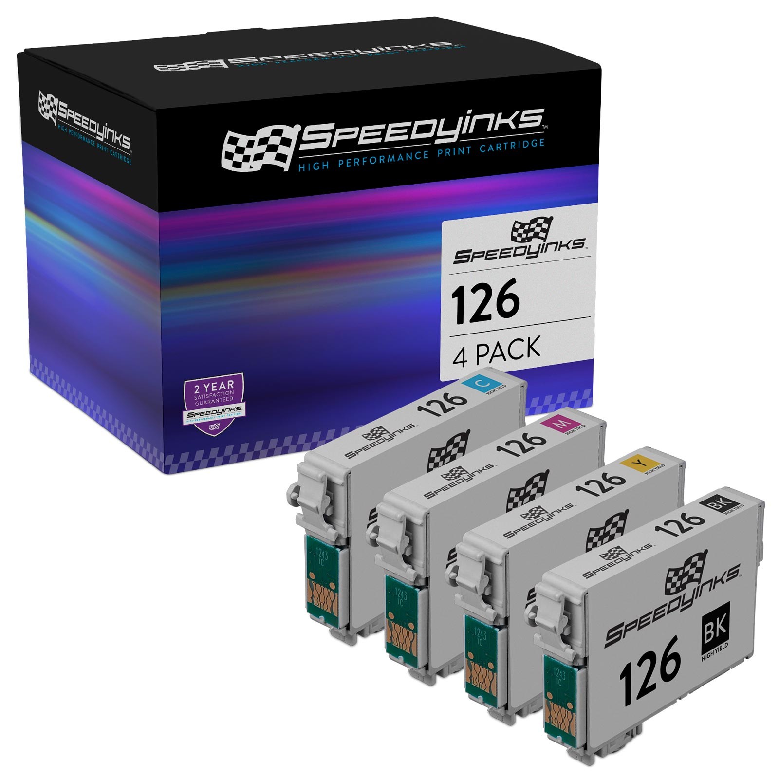 SI Replacement for Epson 126 Ink Cartridges High Capacity 4 Color Multipack