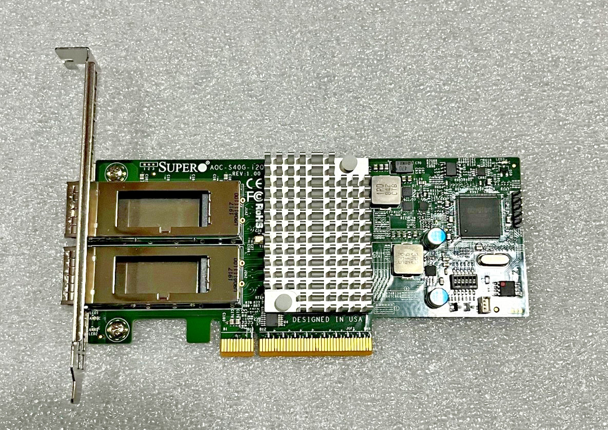 SUPERMICRO AOC-S40G-i2Q INTEL XL710 40GbE DUAL PORT NETWORK ADAPTER