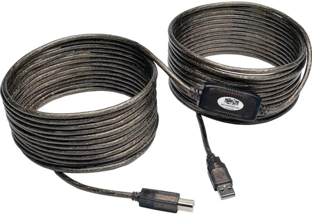 Eaton Tripp Lite Series USB 2.0 A to B Active Repeater Cable (M/M), 36 ft