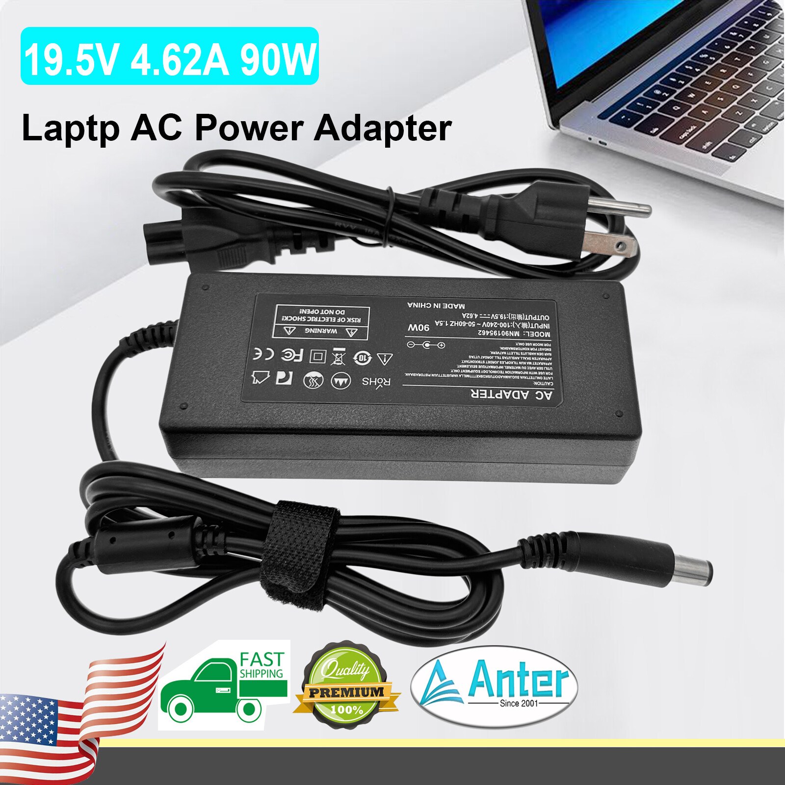 AC Adapter Charger for Dell Inspiron 1750 1764 1720 1721 Laptop Power Supply
