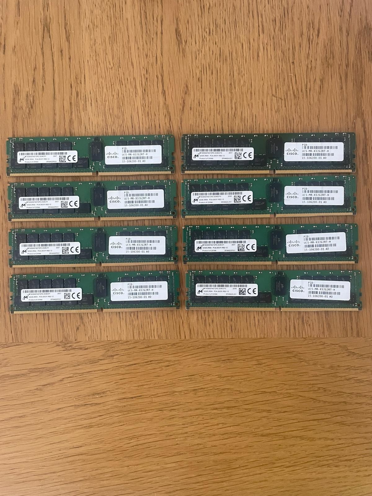 Cisco 32GB DDR4-2933 ECC RDIMM 2Rx4 UCS-MR-X32G2RT-H Micron Server RAM