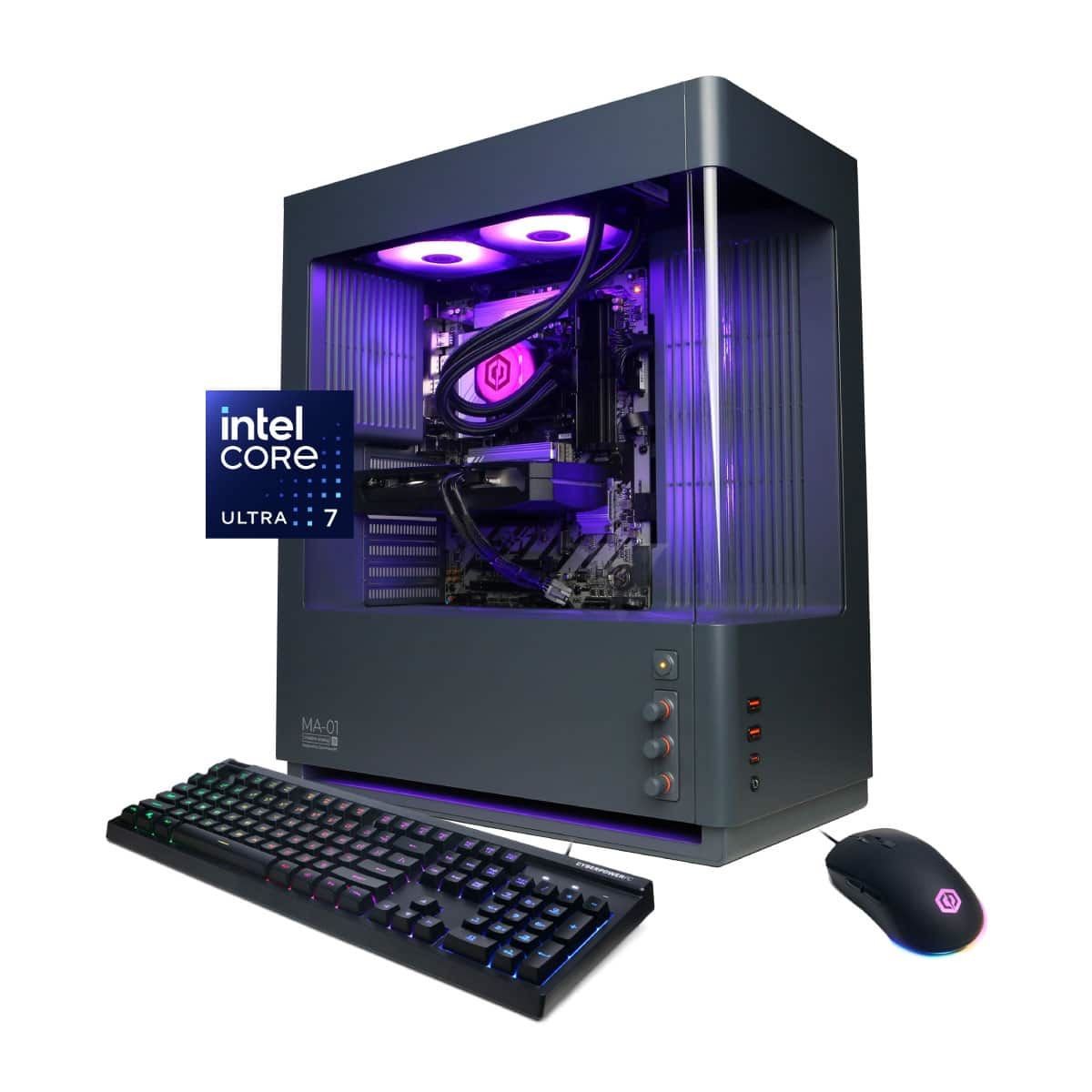 CyberPowerPC SLC8800BSTV8 Desktop i7-14700KF 32GB 2TB SSD Damaged Box Very Good