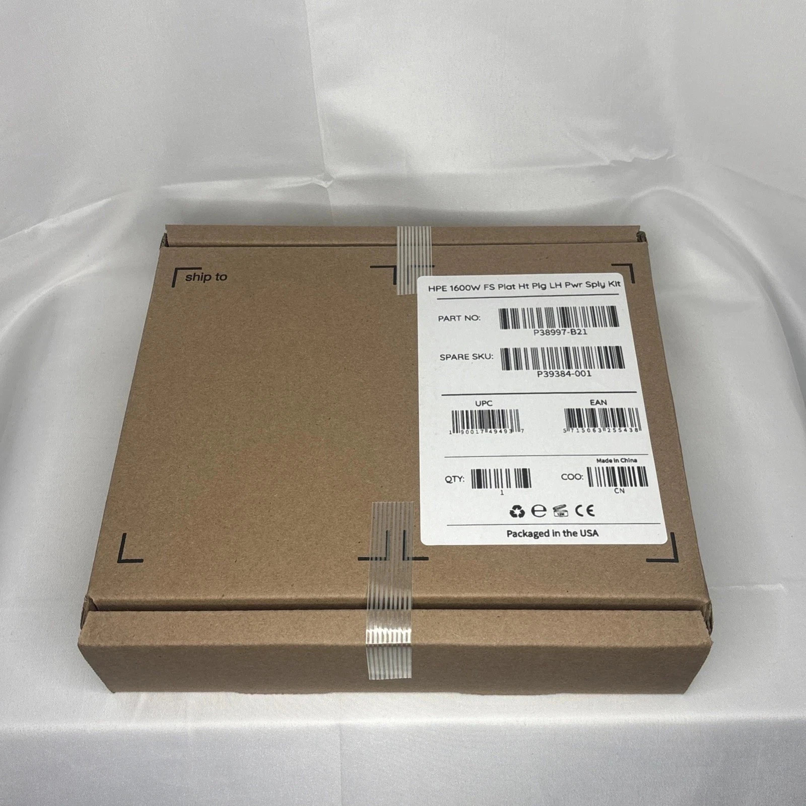 HPE P39384-001 830262-002 830270-202 P38997-B21 1600W Switching  PSU