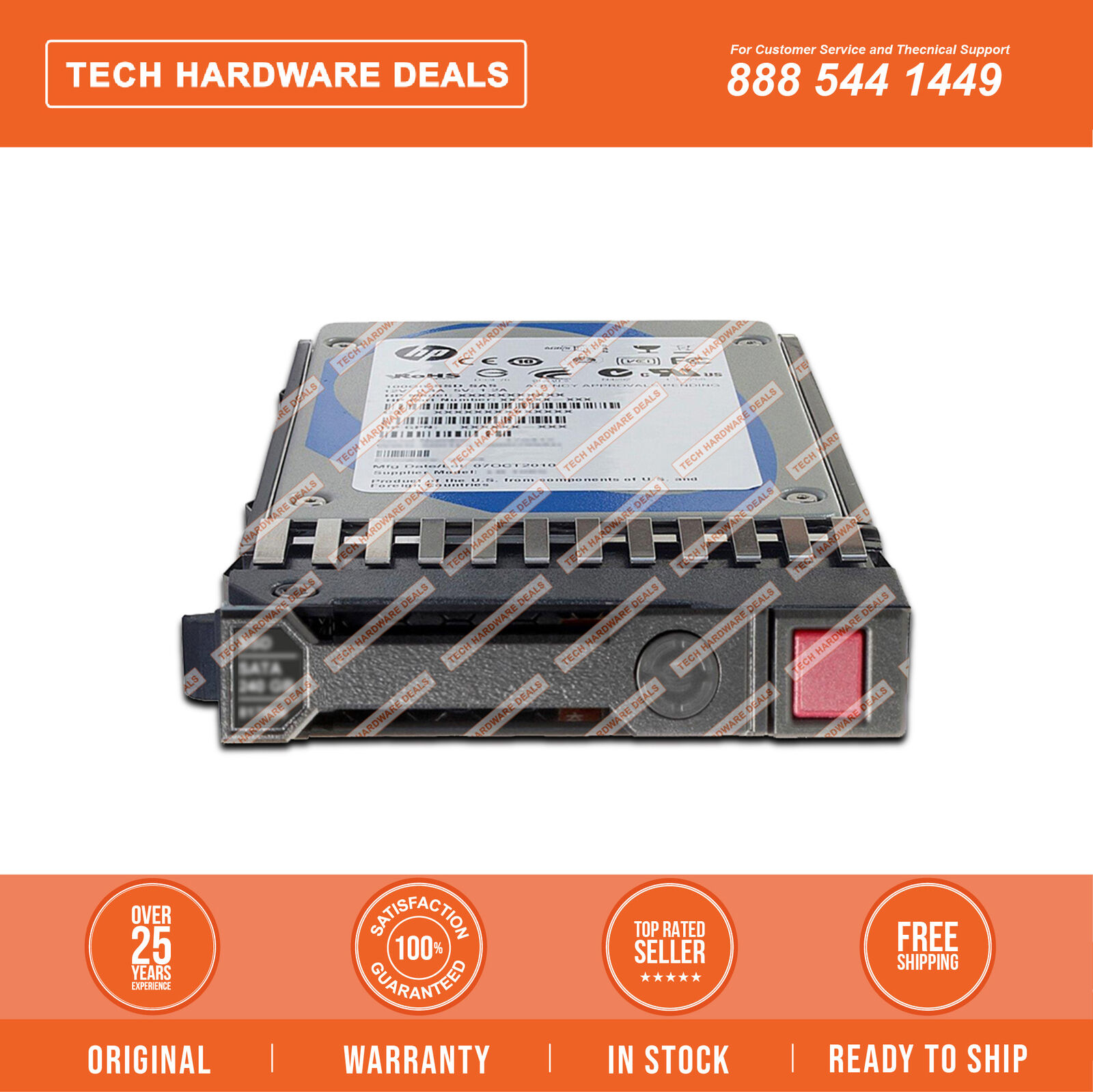 P09102-B21 0 Hrs w/Tray   HPE 1.6TB SAS 12G WI SFF SC DS SSD