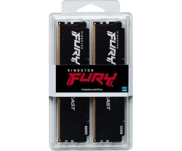 Kingston Fury Beast 32GB 2X16 DDR5 6000MHz CL36 Non-RGB RAM KF560C36BBE2K2-32