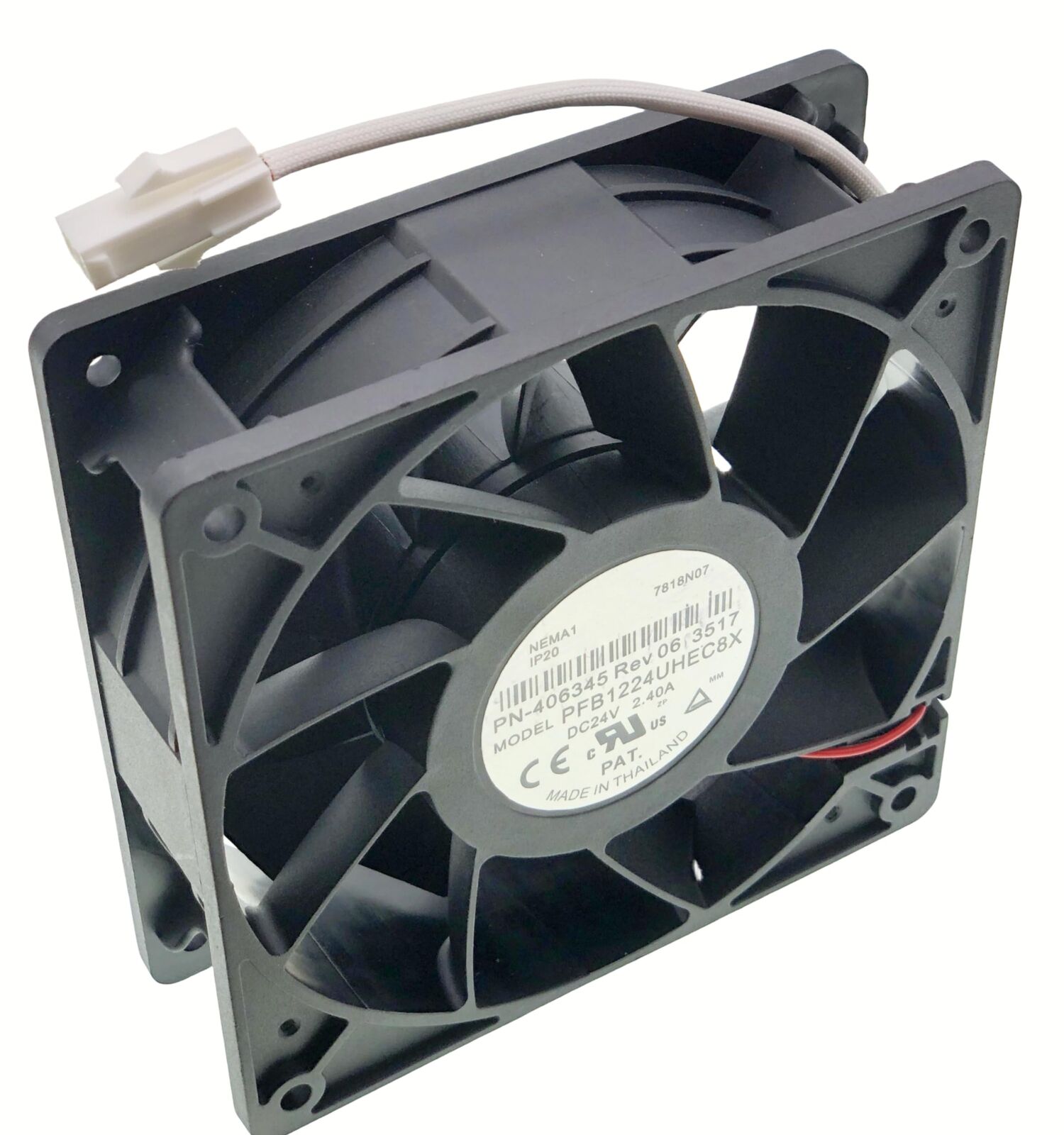 LEYEYDOJX New Cooling Fan for PFB1224UHEC8X PN-406345 Rev06 2217 DC 24V 2.40A...