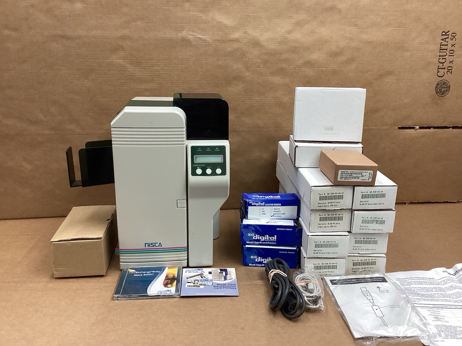 Nisca PR5350 ID Card Printer Bundle Kit with Accessories extra included