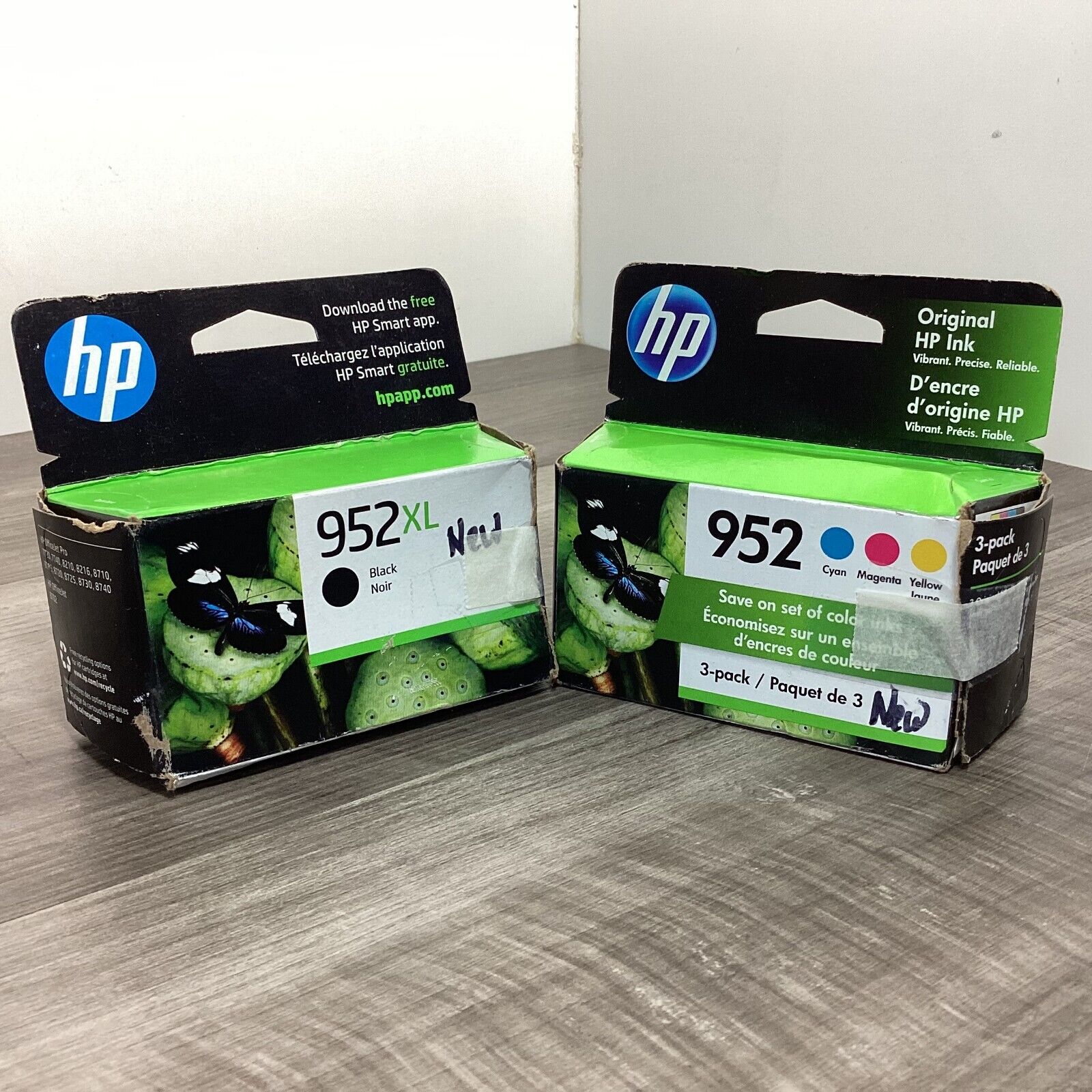 HP 952XL & 952 Ink Cartridges - Expiration 2022 & 2024 - New Open Boxes, Genuine