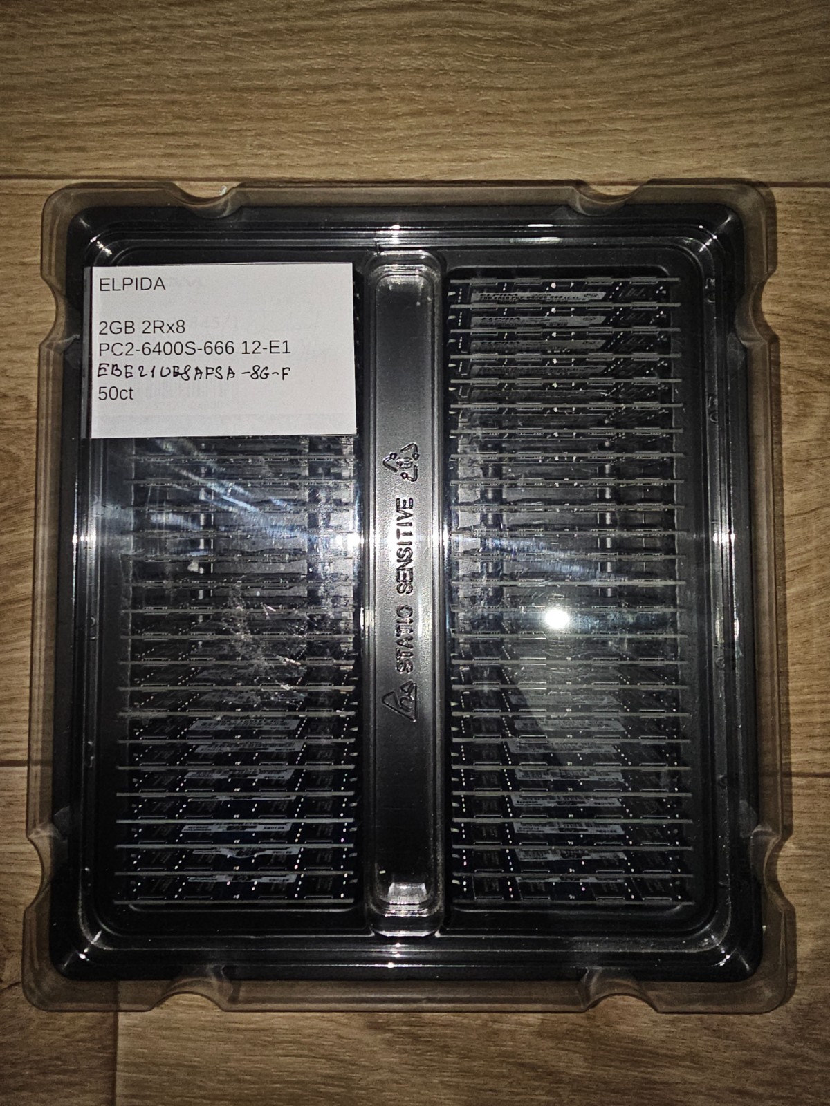 Lot of 50 - Elpida 2GB 2Rx8 PC2-6400S-666 DDR2 SODIMM HP 441591-888 OEM Pulls