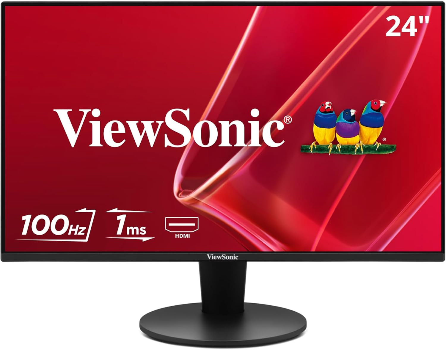 VS2447M 24 Inch 1080P Monitor, 100Hz Refresh Rate for Productive Home and Office