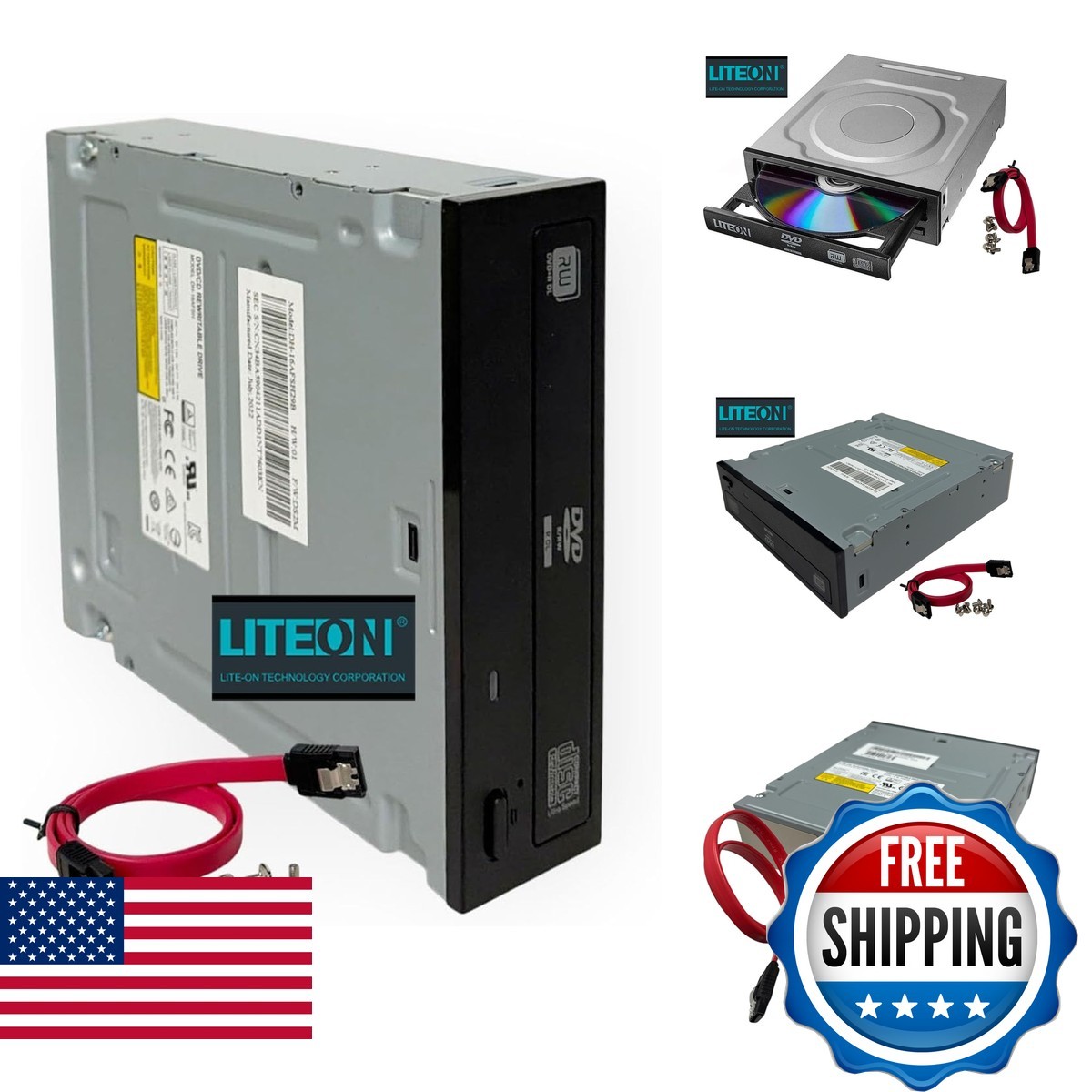 BestDuplicator Lite-On 24x Dual-Layer SATA DVD±RW Optical Drive