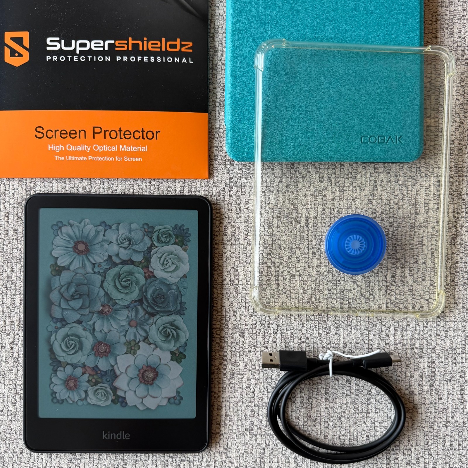 Amazon Kindle Colorsoft 16GB NO ADS Bundle 2 Cases, Screen Protector & Popsocket