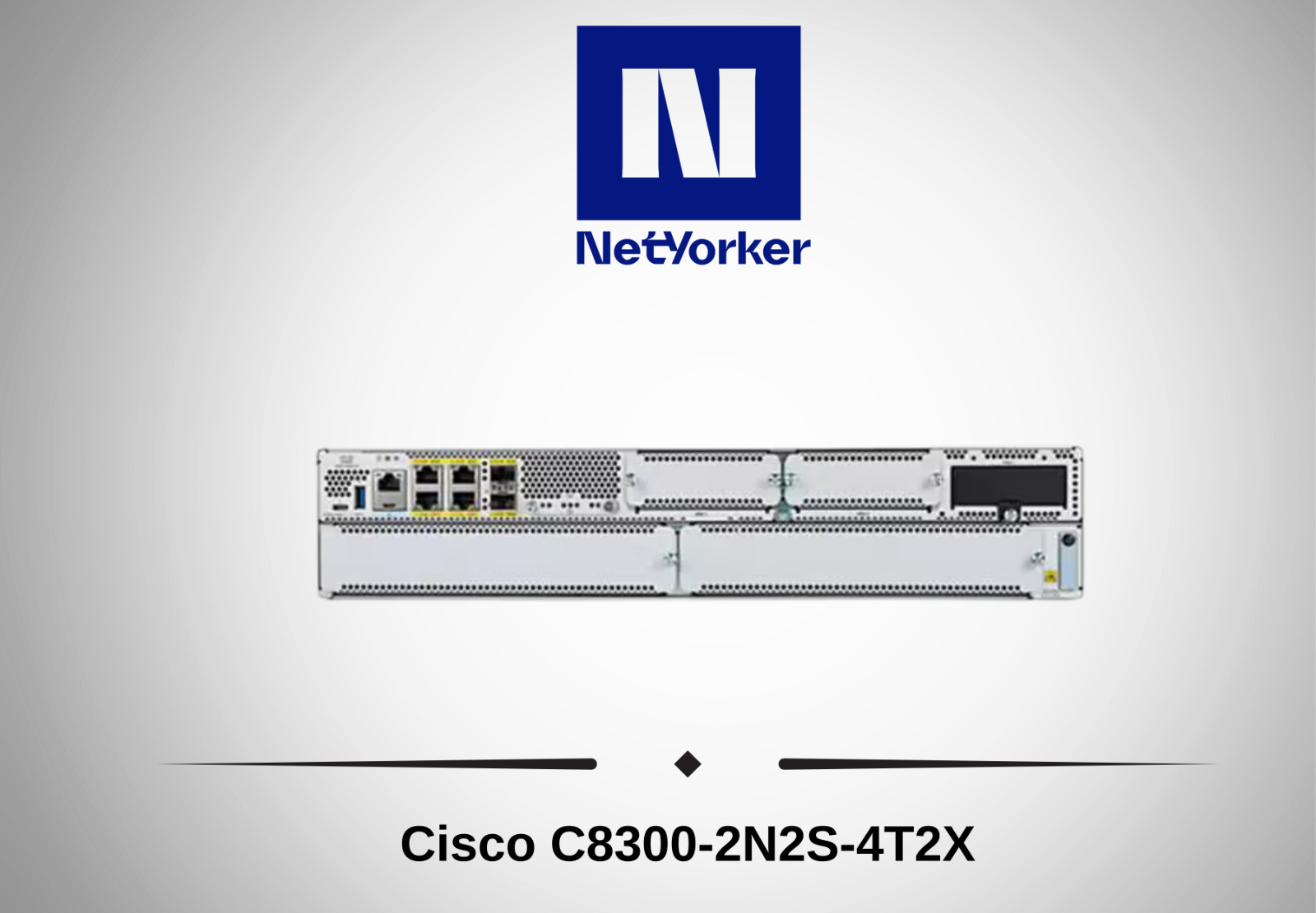 Cisco Catalyst 8300 C8300-2N2S-4T2X 2xSM+NIM 10Gb 4x 1Gb  Router -Fast Shipping
