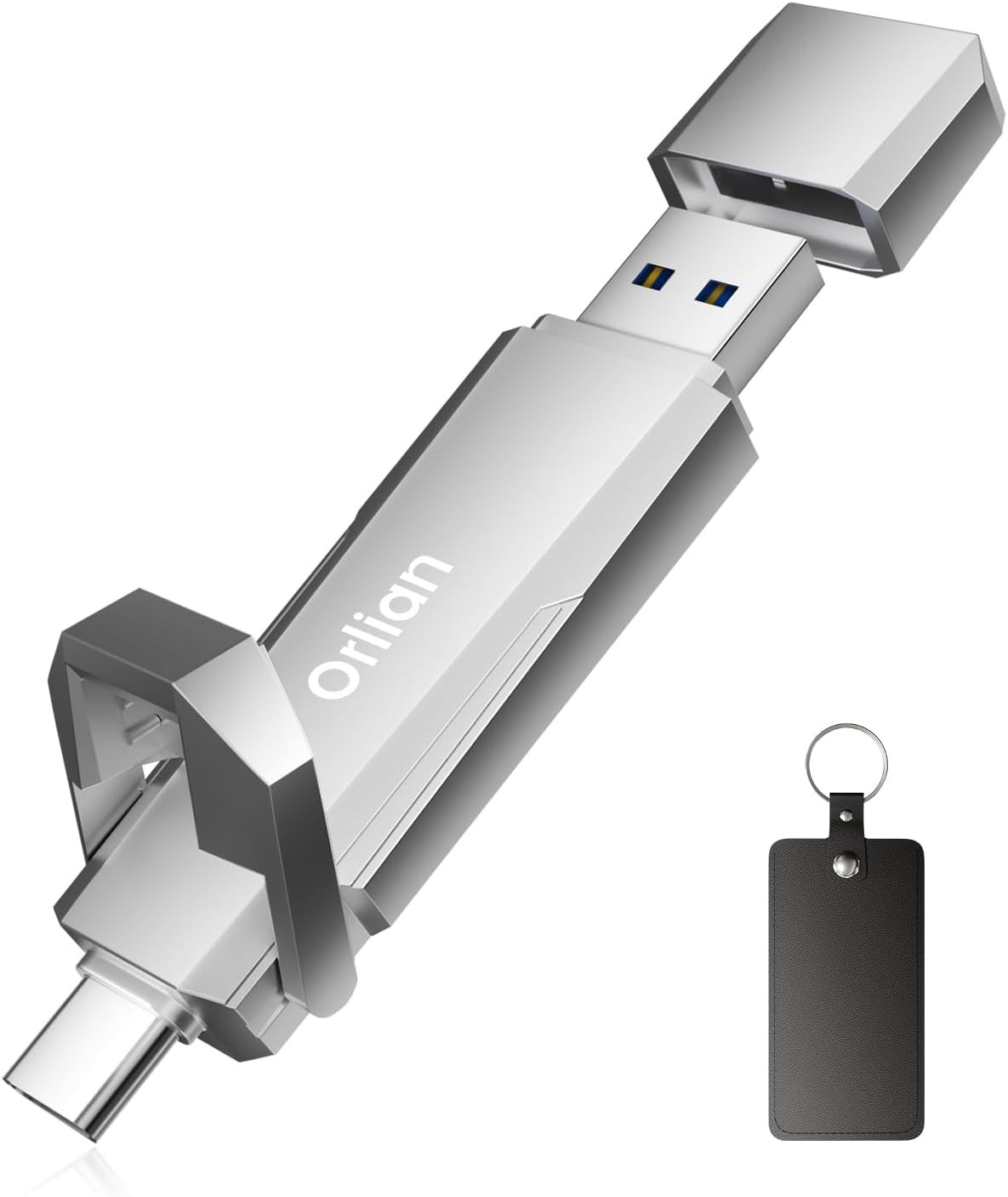 Orlian 512GB External Portable SSD 1000MB/s USB 3.2 Silver