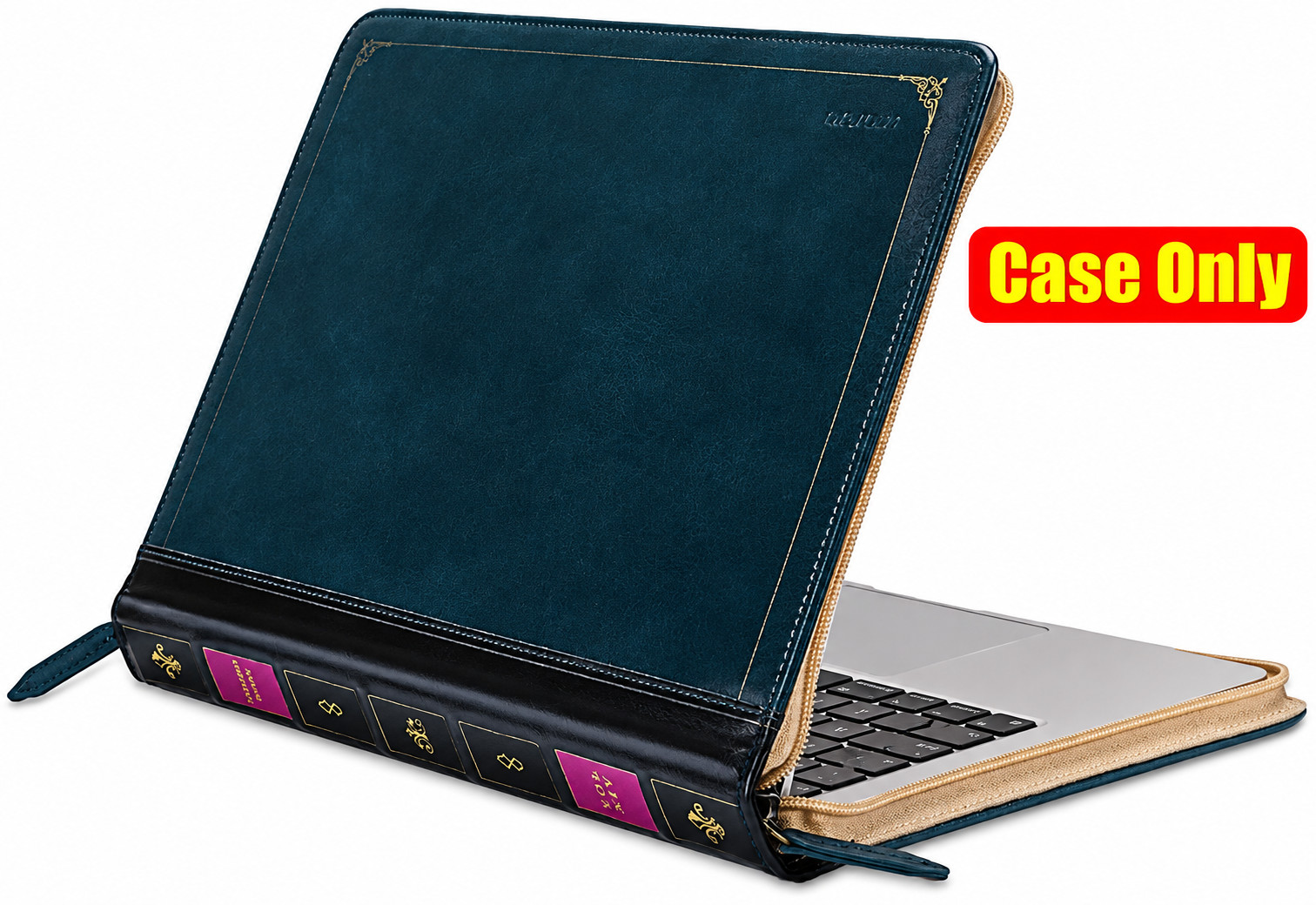 Laptop Sleeve Case, PU Leather Vintage Portfolio Cover for MacBook Air 13 inch