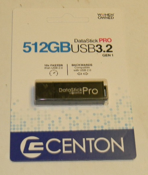 Centon 512gb DataStick Pro Data Stick USB 3.2 Gen 1 BRAND NEW SEALED