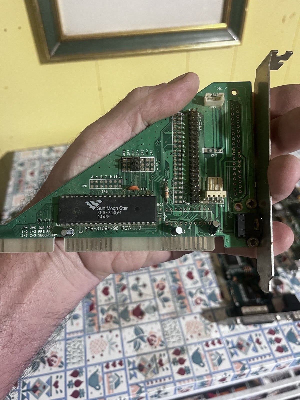 Vintage Sun Moon Star SMS-31094/96 ISA IDE Controller Card 16-Bit Retro PC