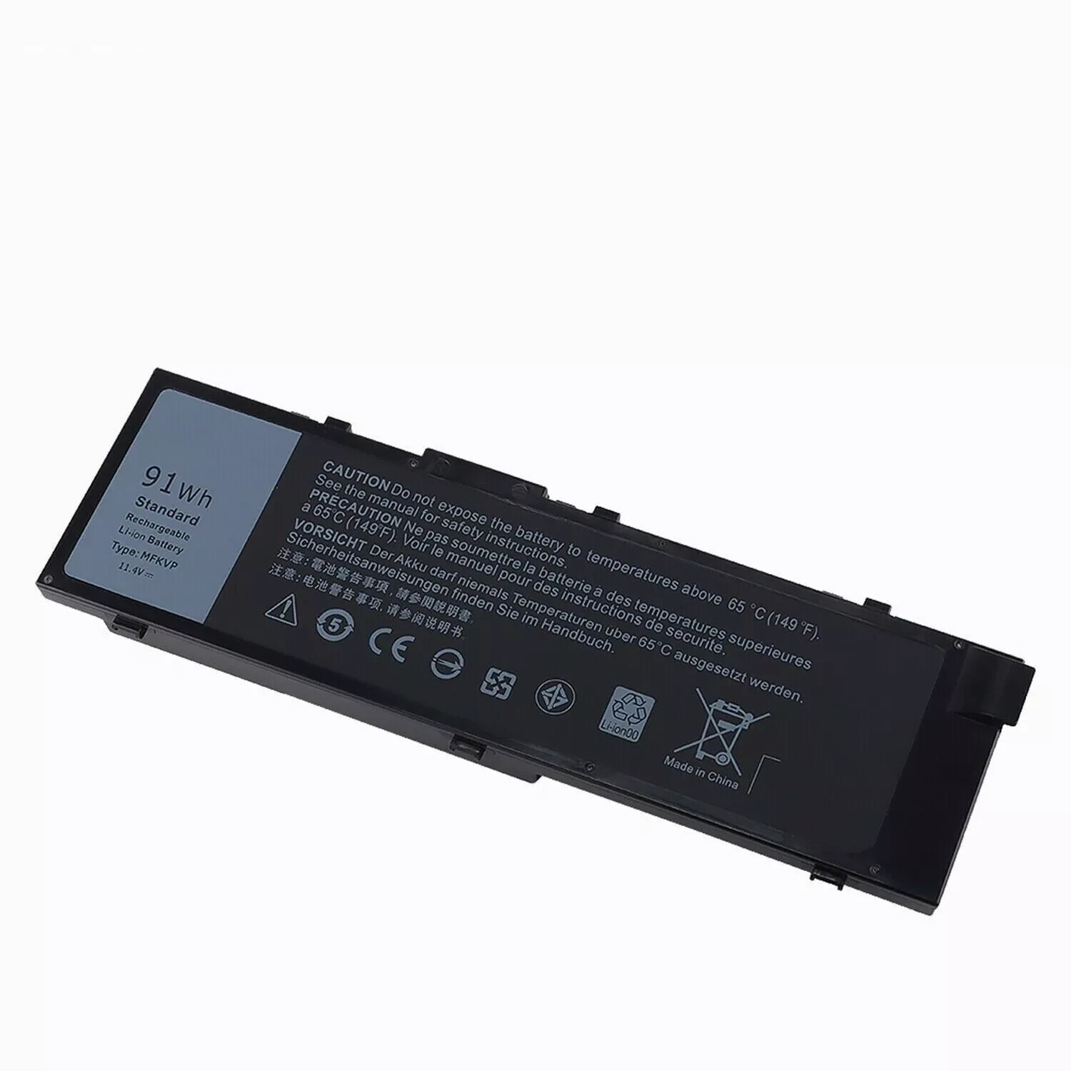 NEW 91WH MFKVP Battery ForDell Precision 7510 7710 RDYCT D7YCT 0TWCPG T05W1 LOGO
