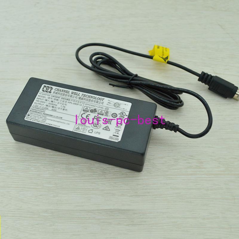 KPL-040F-VI 4-Pin Power Adapter 40W 12V 3.33A for 7808HGH/7816HGH/7216HQHI-K1