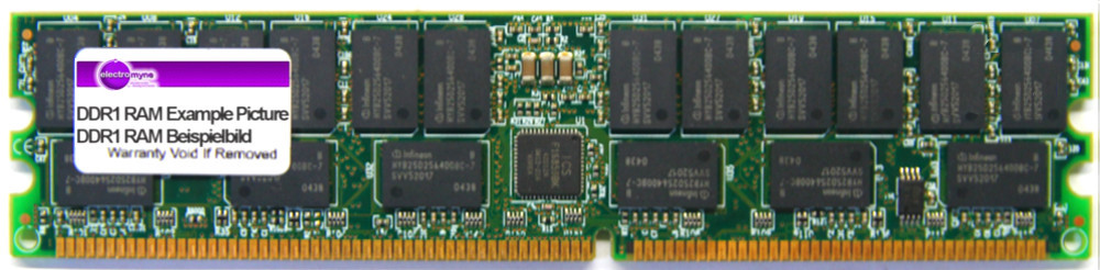 2GB Infineon DDR1 PC2700R-25331-F0 333MHz CL2.5 ECC Reg RAM HYS72D256320HBR-6-C