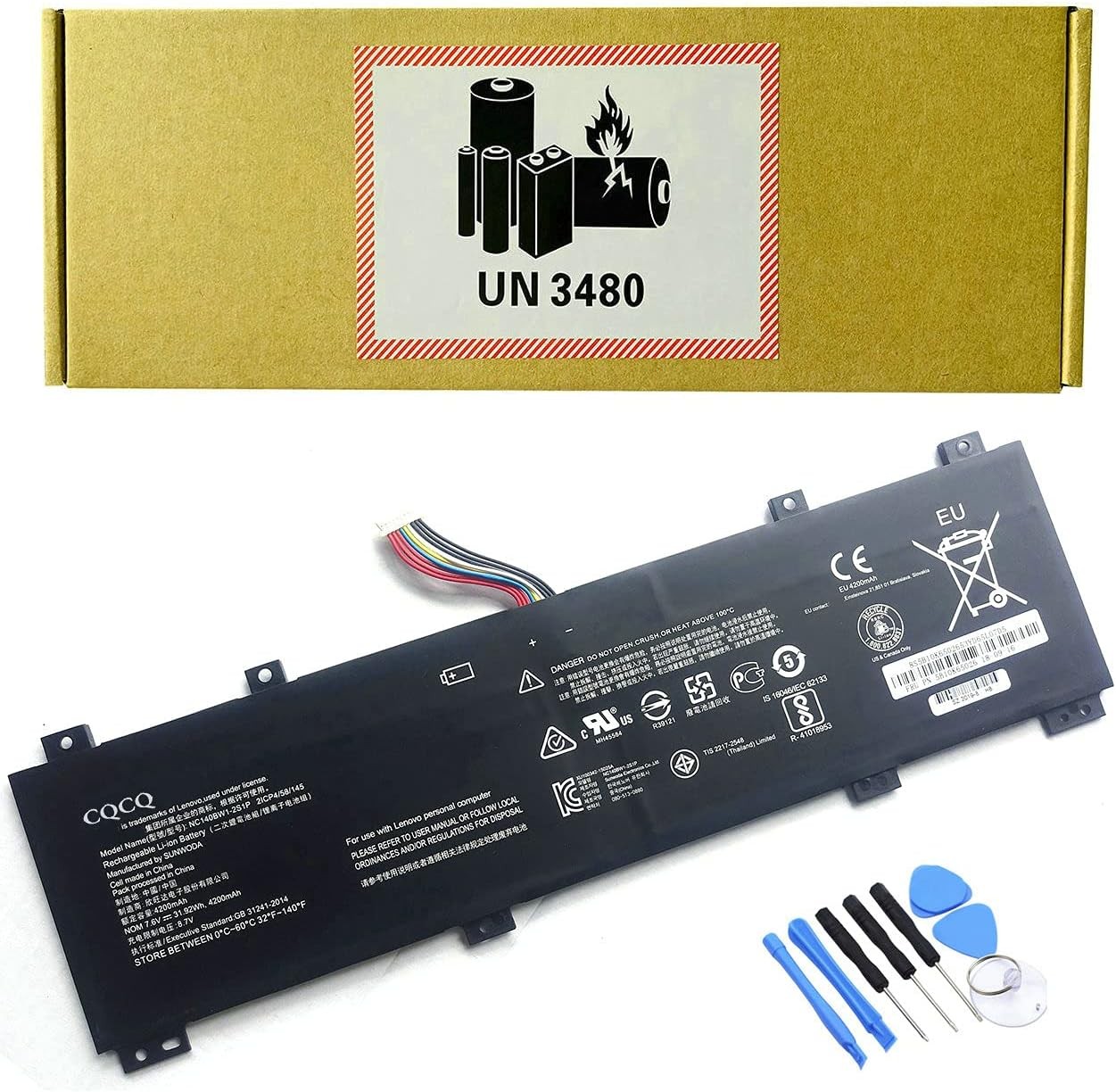 NC140BW1 2S1P Compatible Battery Replacement for Lenovo IdeaPad 100S 14IBR 14in