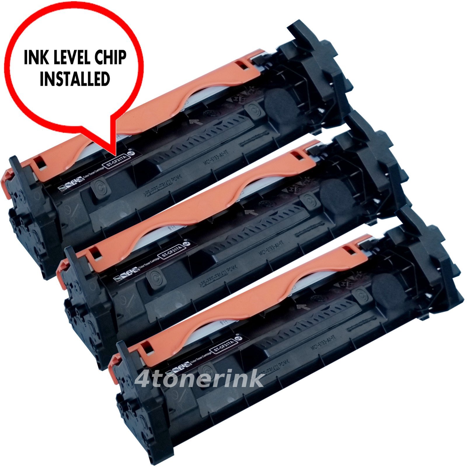 3pk CF217A 17A Toner Cartridge For Hp Lasejet M130fn M130fw M102w M102a +CHIP