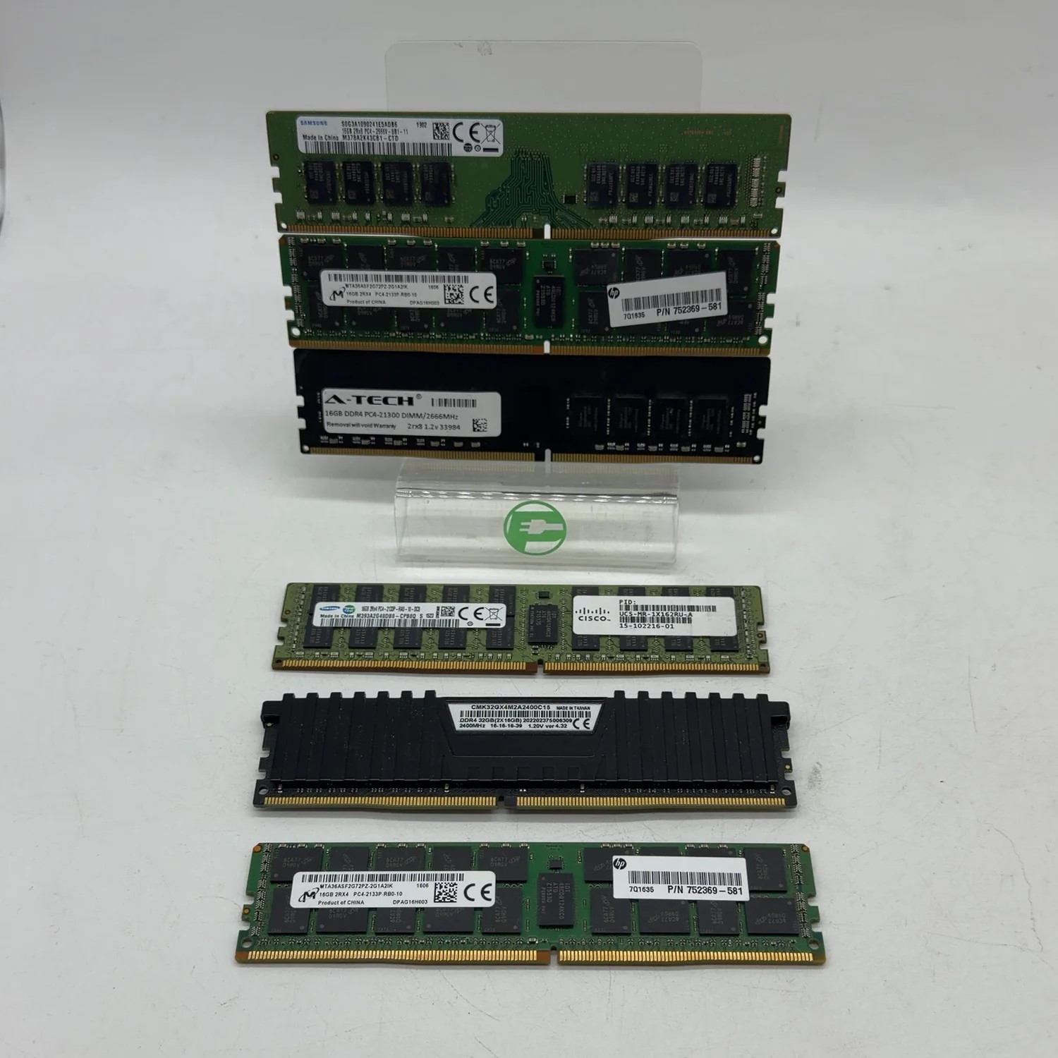 Mixed Lot Of 6 16GB RAM DDR4