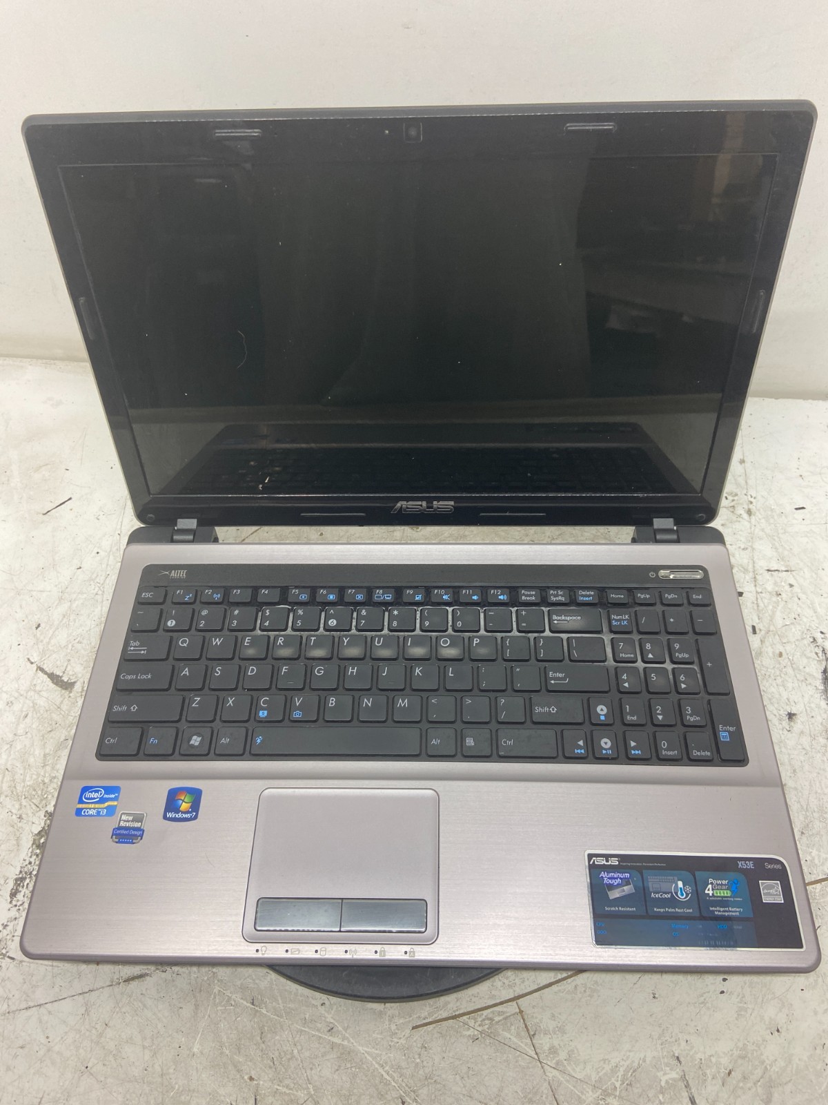 ASUS X53E Intel Core i3-2310M 2.1 GHz 4 GB NO HDD