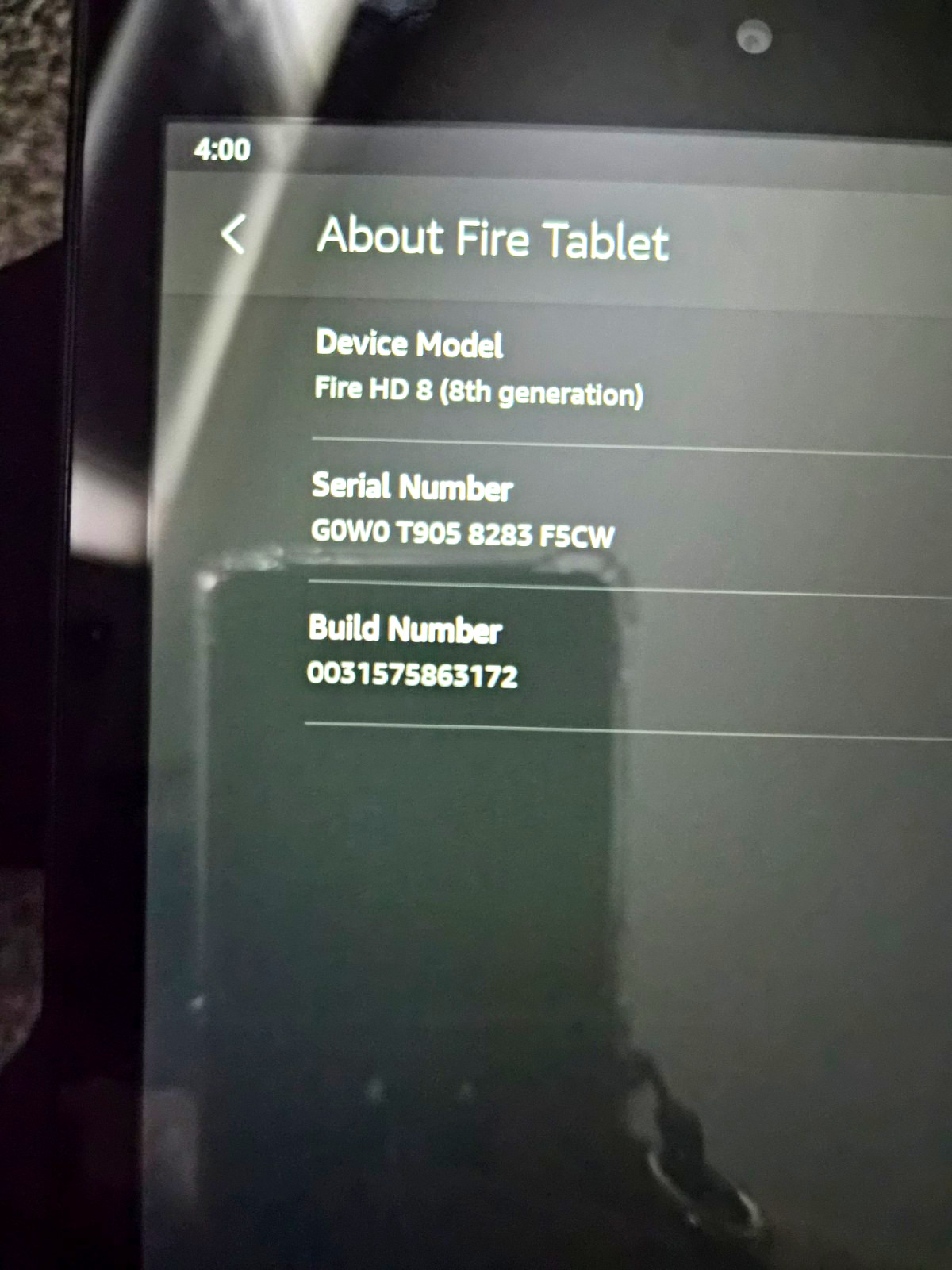 Amazon Fire Series Fire HD 8 (8th Gen) 16GB Wi-Fi 8 in Tablet Black