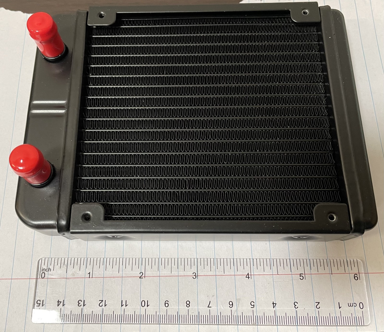 120mm Water Cooling Radiator with 10mm Diameter  Inlet and Outlet