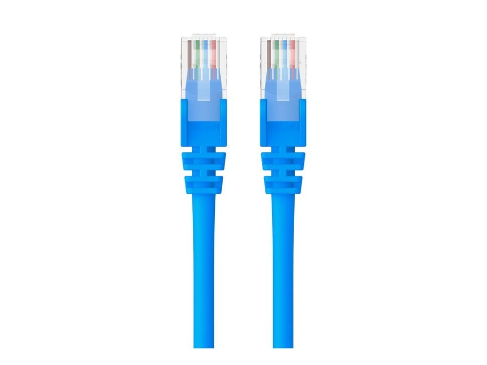 Belkin Patch Cord CAT5e (UTP) RJ-45 M/M  50 feet Length Blue - A3L791B50-BLU-S
