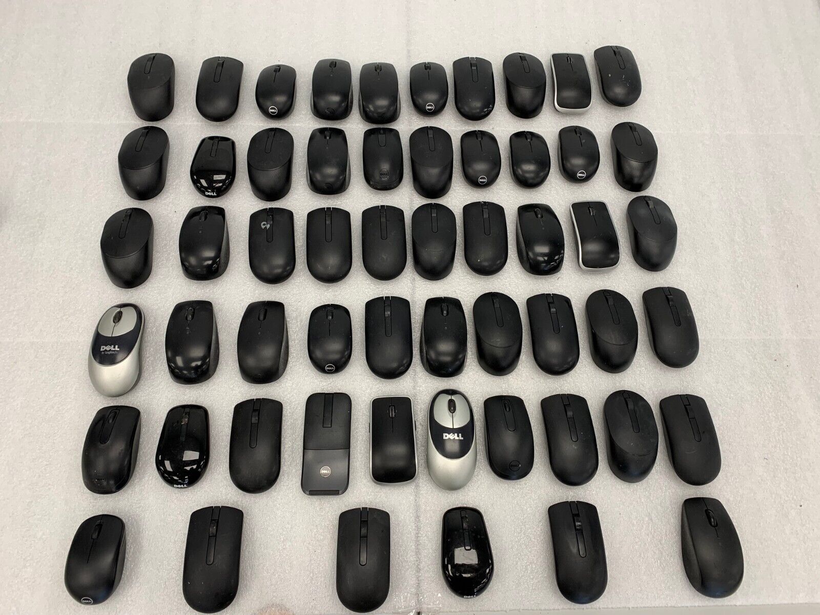 Mixed lot of 56 Dell Wireless Mice w/o receivers [See Desc] 