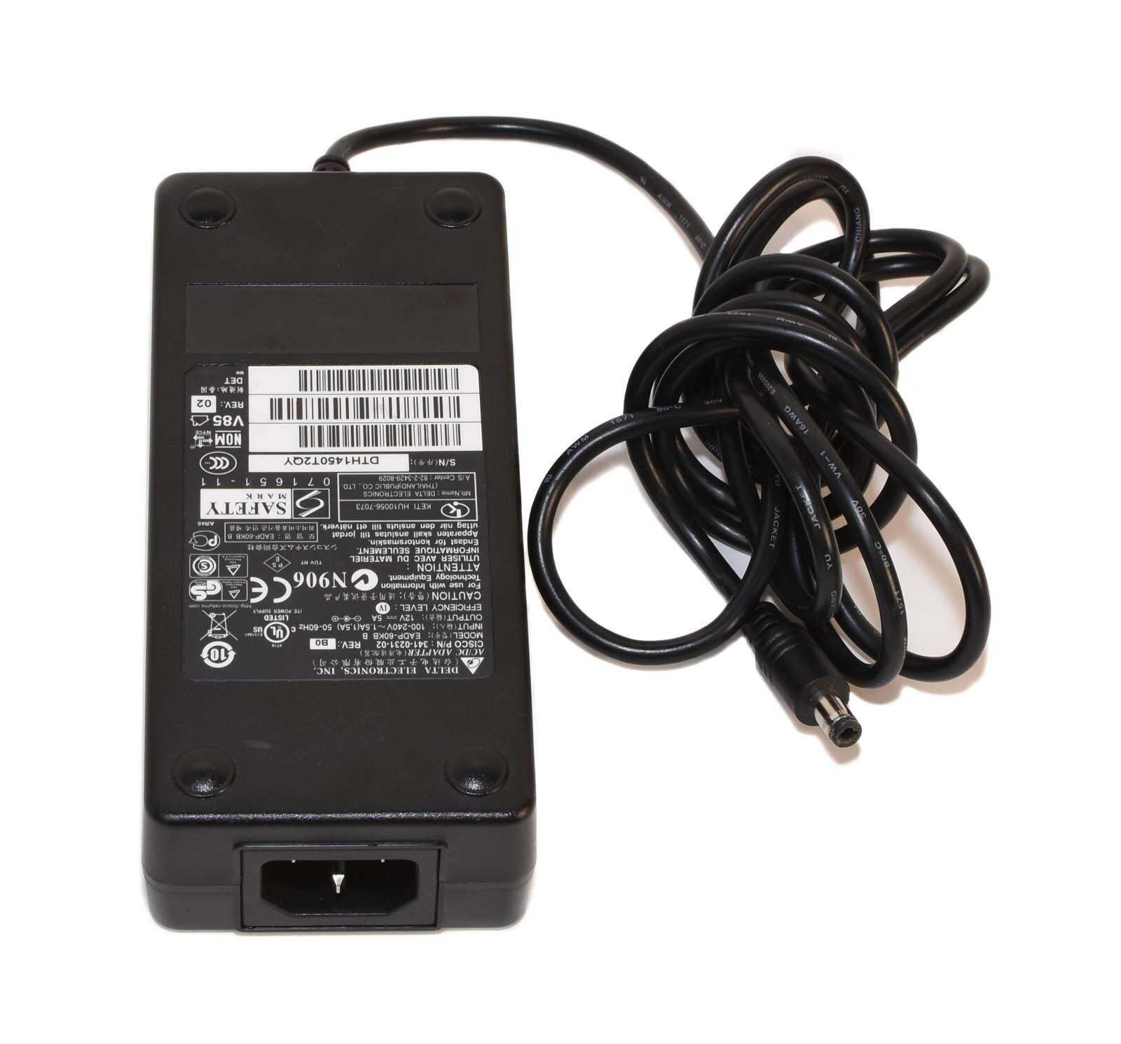 Delta EADP-60KB B AC/DC Power Supply Adapter 60W 5A 12V 341-0231-03