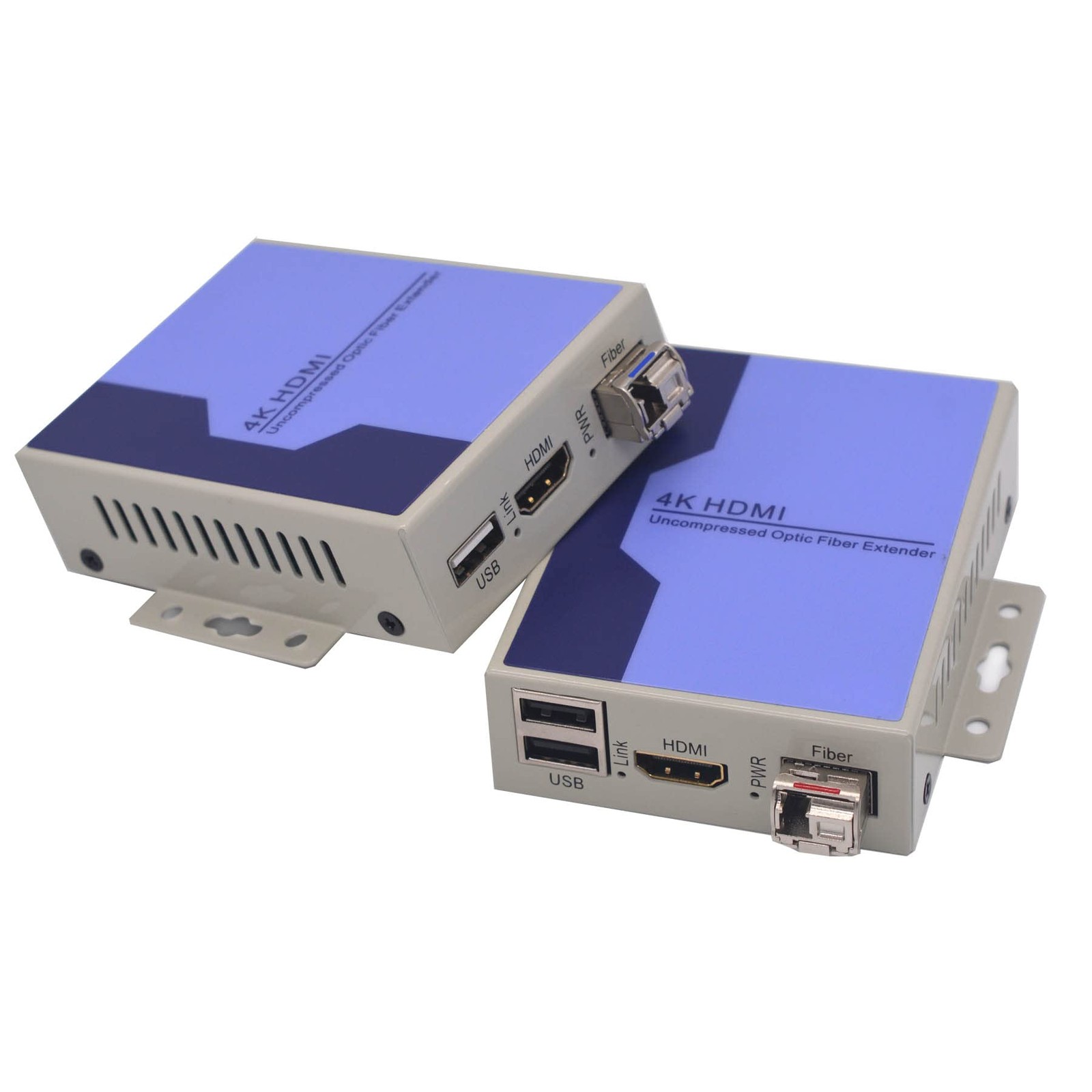 Wekuant 4K 30Hz HDMI Over Fiber Optic Converter with KVM Uncompressed No Loss...