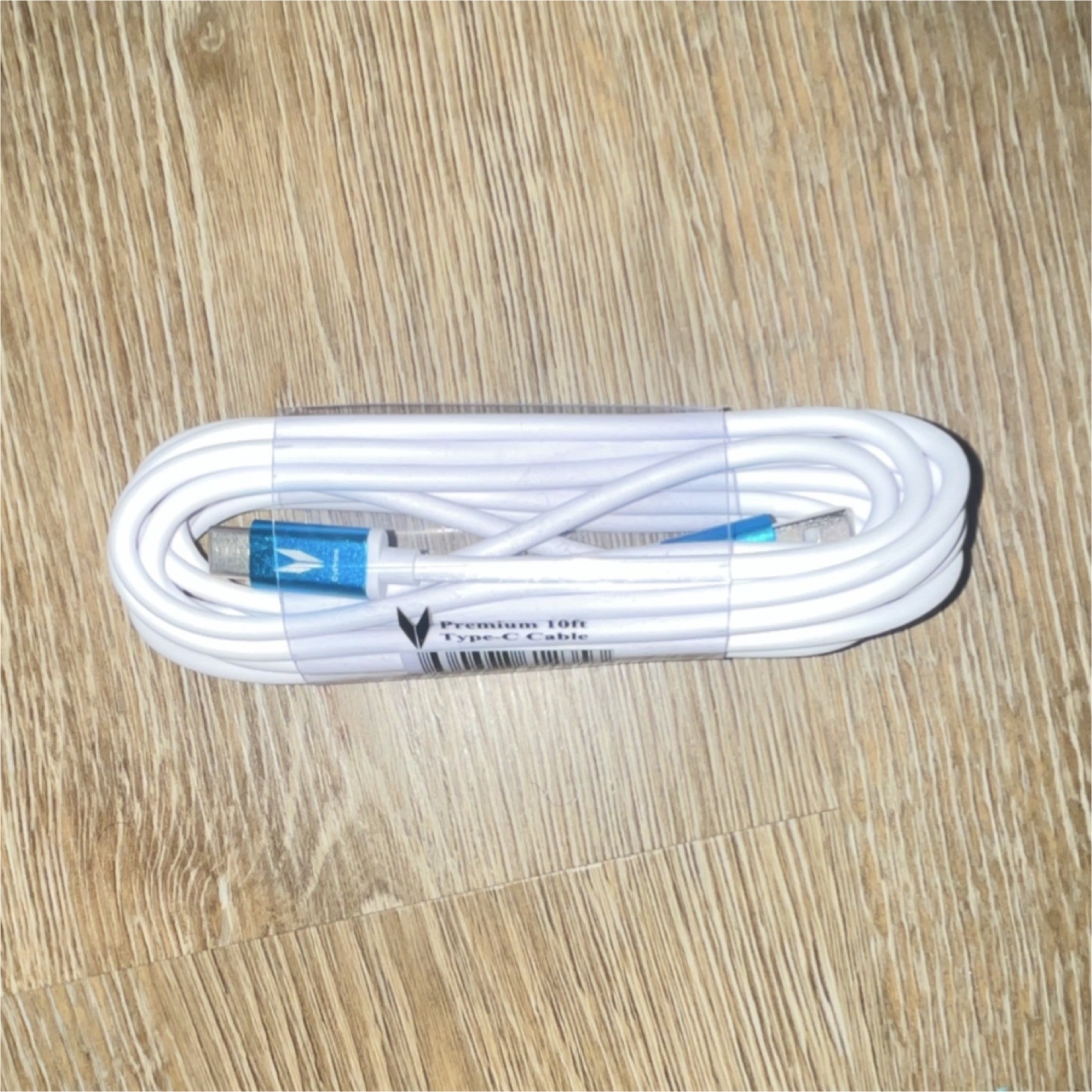 USB Type-C to USB-A Cable 10ft White USB Cable 1:1 Split Durable Charging Data