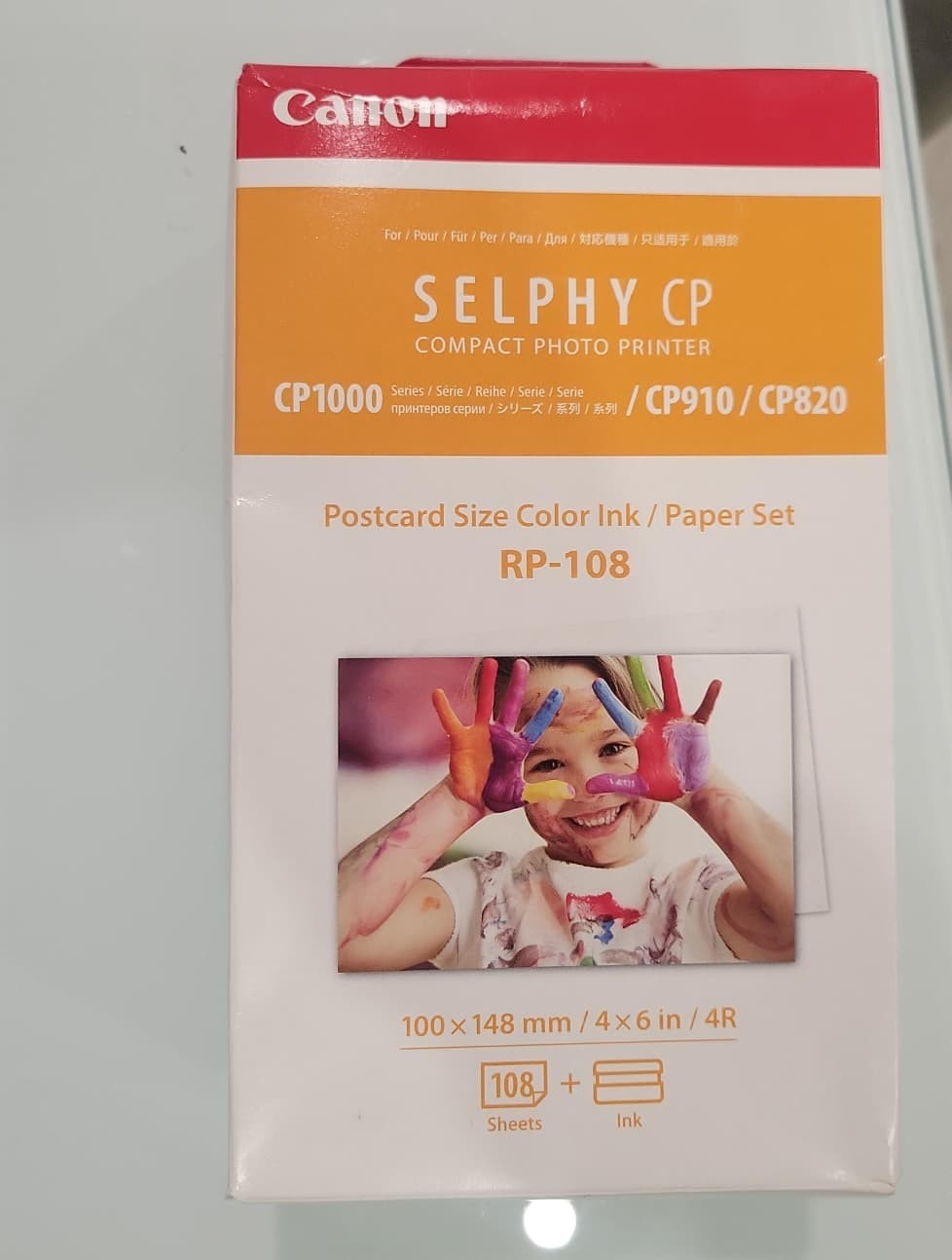 Canon RP-108 High-capacity Color Ink Paper Set 4'x6' 108 Sheets W/2 Ink Cartridg