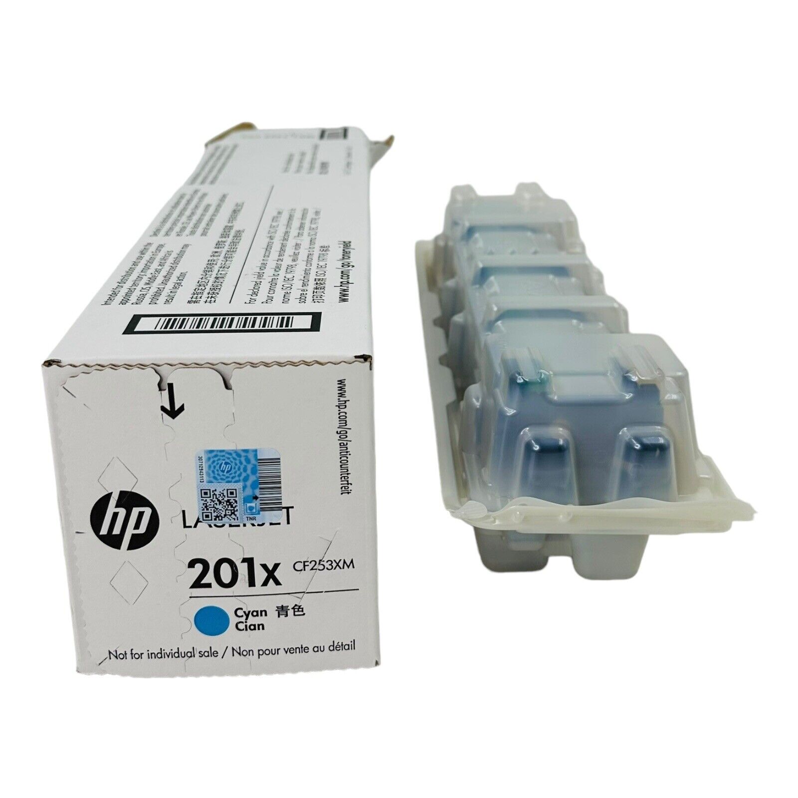 Genuine HP 201X Cyan High Yield Toner Cartridge - Open Box Sealed Cartridge