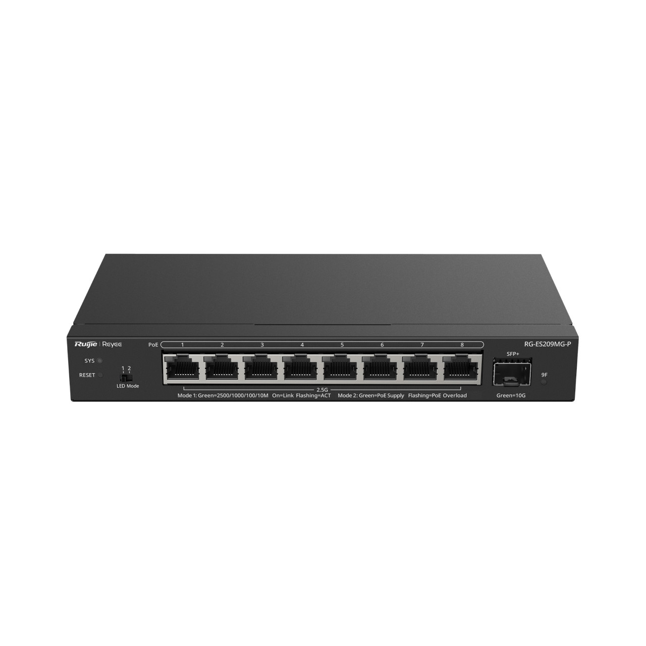 RUIJIE REYEE 8P MULTI GIG SMART CLOUD MANAGED SWITCH-8 POE+(130W) 8X 2.5G 1X ...