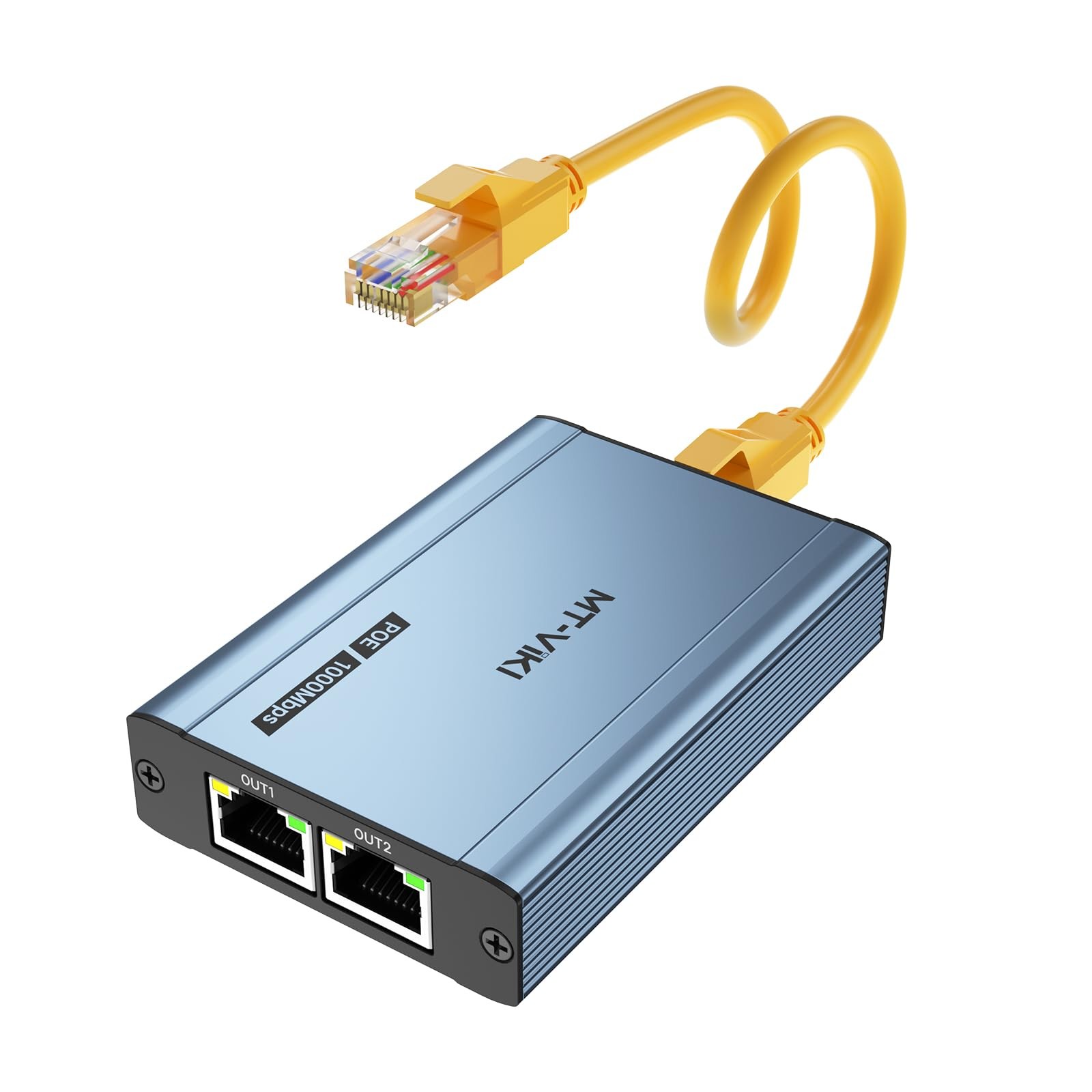 MT-VIKI Upgraded POE Ethernet Splitter - 1 to 3 1 3 POE, 1 3
