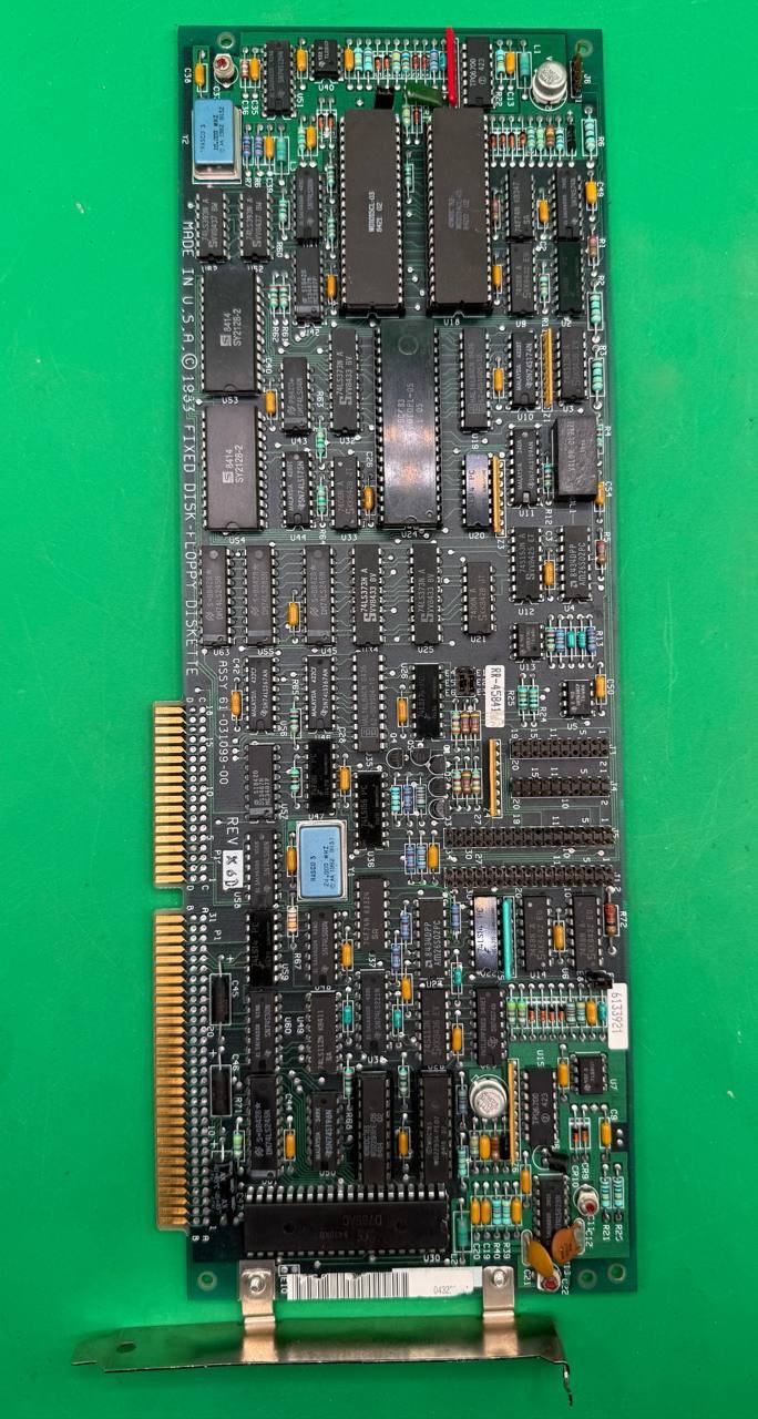 Vintage U.S.A.Rasco 1983 ISA Fixed Disk + Floppy Diskette Controller Card PCB TC