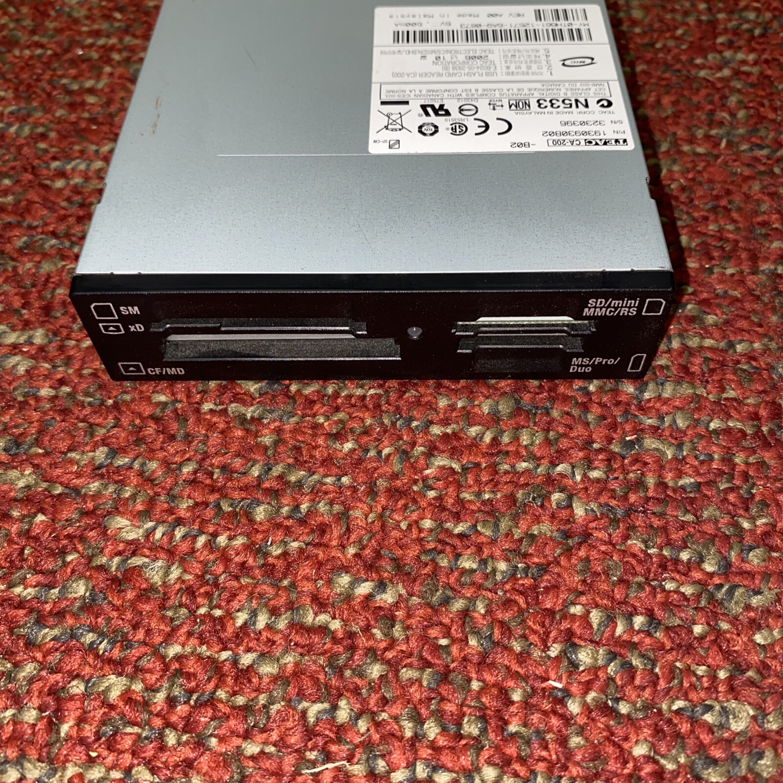 USB Flash Card Reader TEAC CA-200 1930930B02 Sata Cord