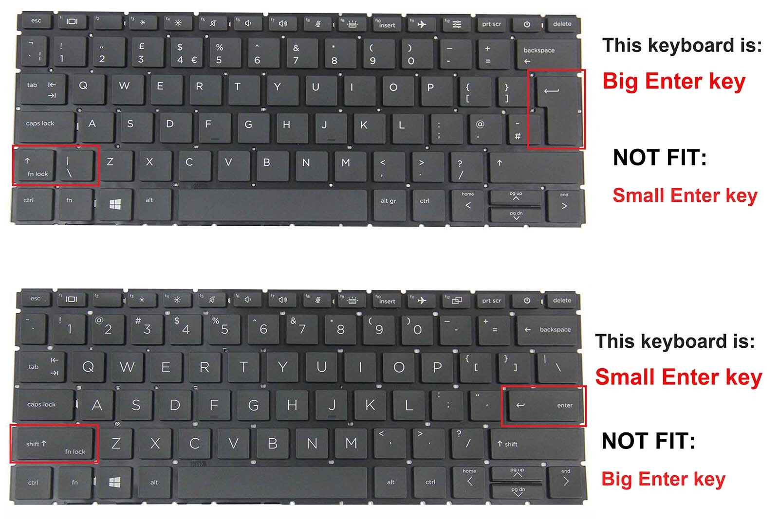 Durable Backlight US Keyboard for HP Elite Dragonfly Max Backlit QWERTY