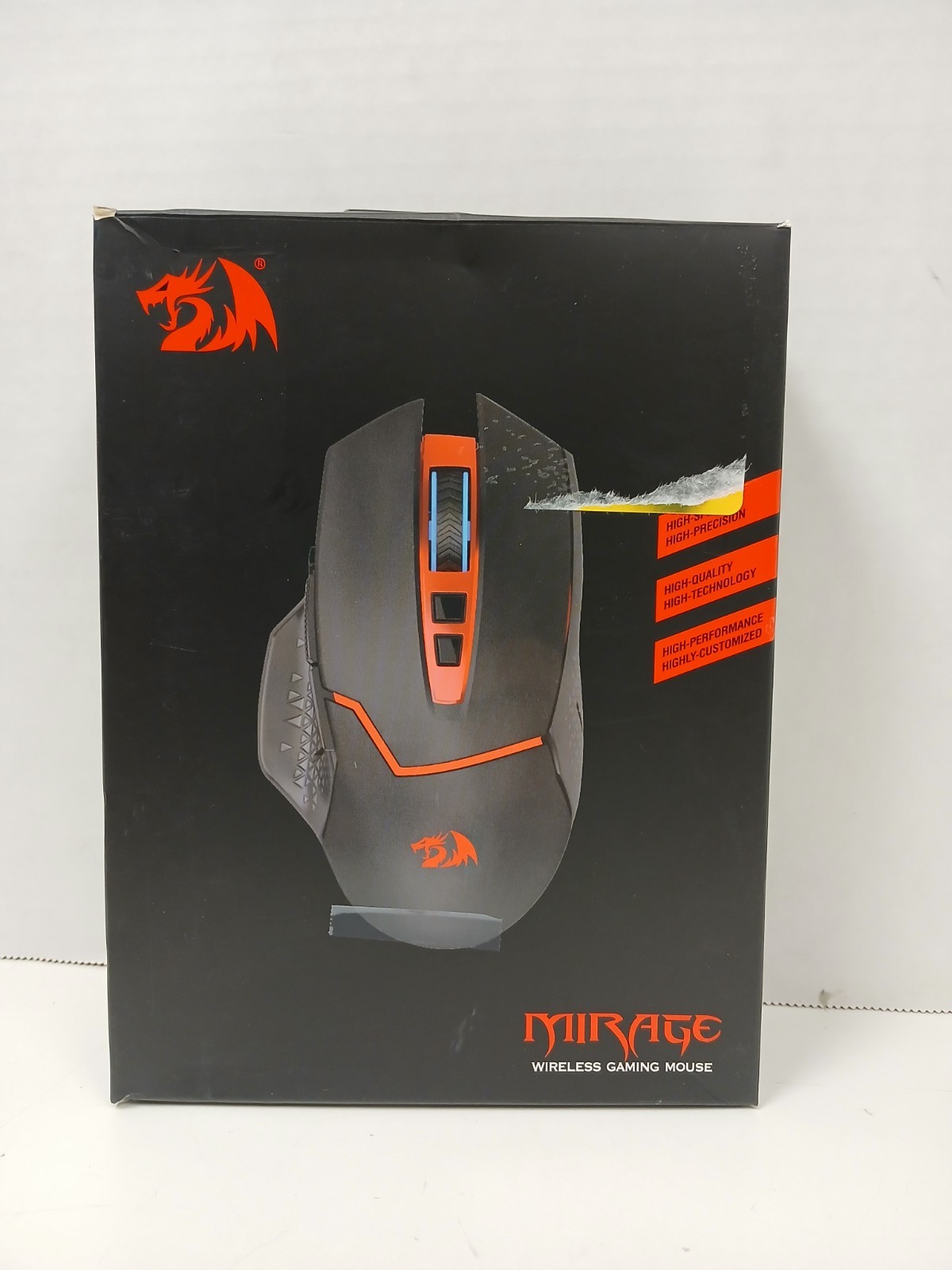 Redragon Mirage Wireless Gaming Mouse, Black and Red #2