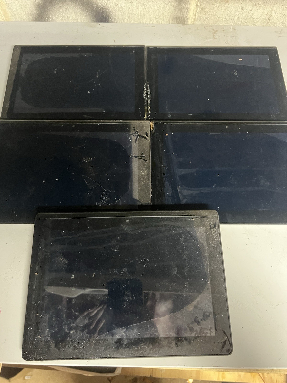 Lot Of 5 AS IS Sony SGPT111US/S Black 9.4" 5-MP Wi-Fi 16GB ANDROID TABLET